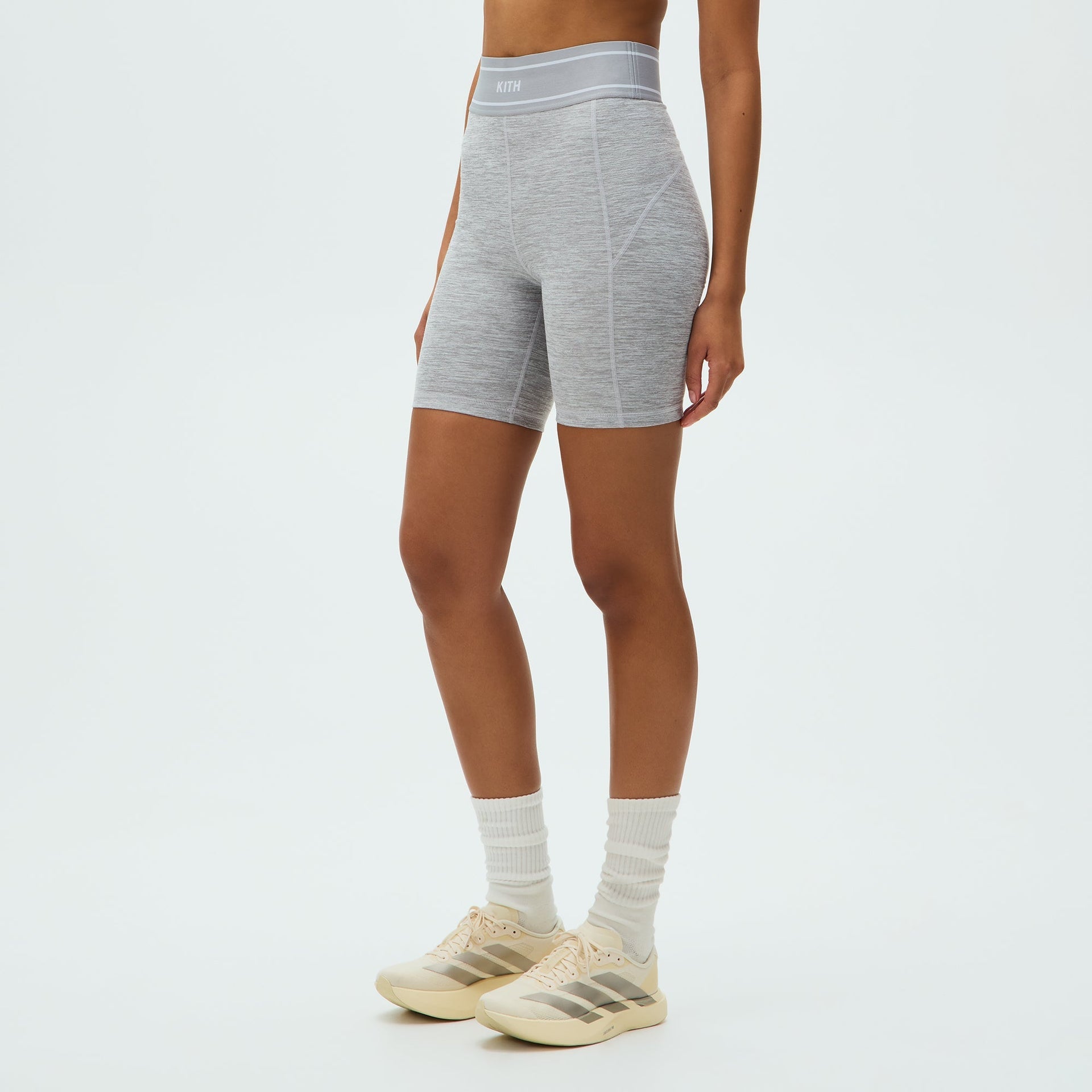 Kith Women Lana Biker Short - Cool Heather Grey