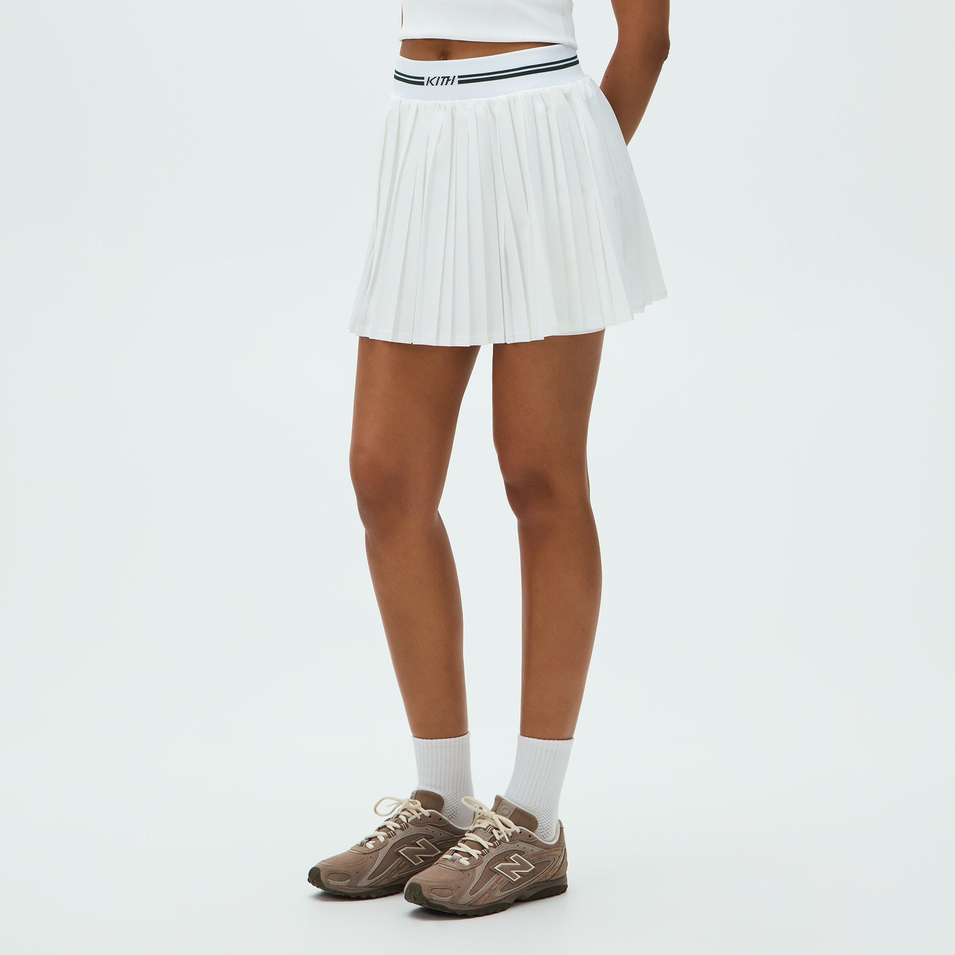 Kith Women Amaya II Pleated Skirt - White - PH