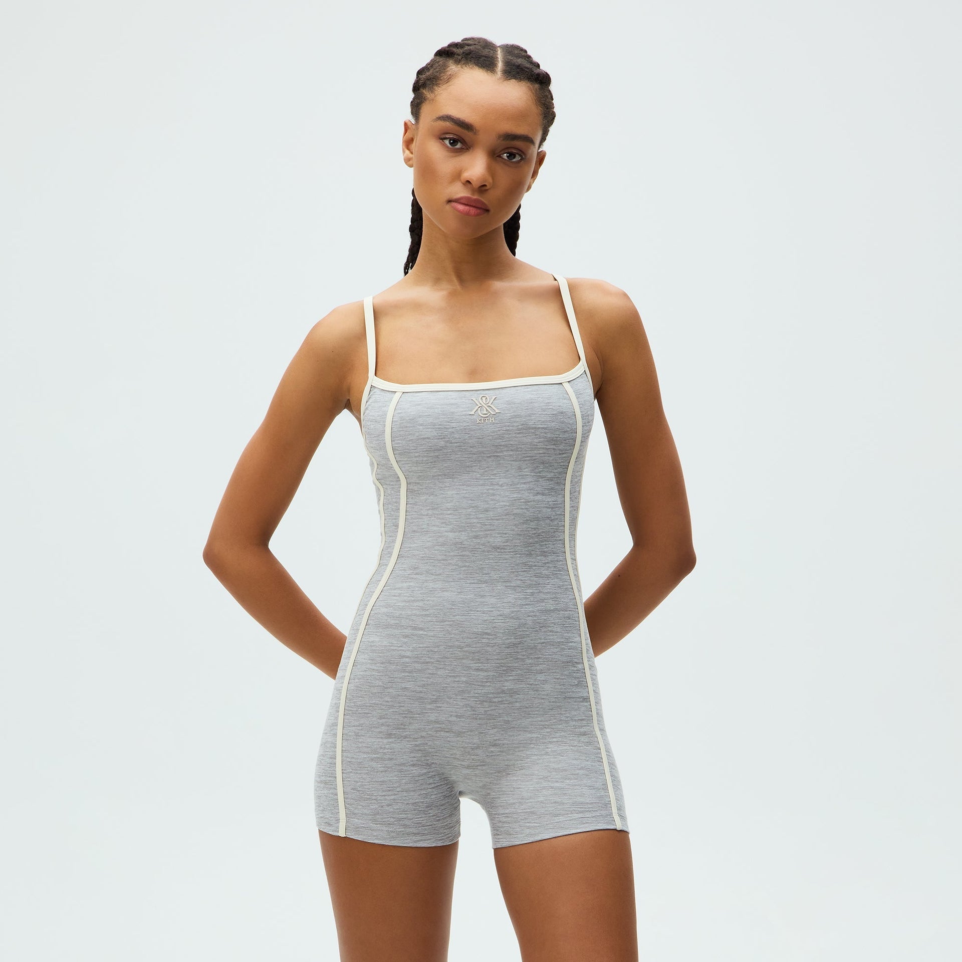 Kith Women Remi Active Romper - Cool Heather Grey - PH