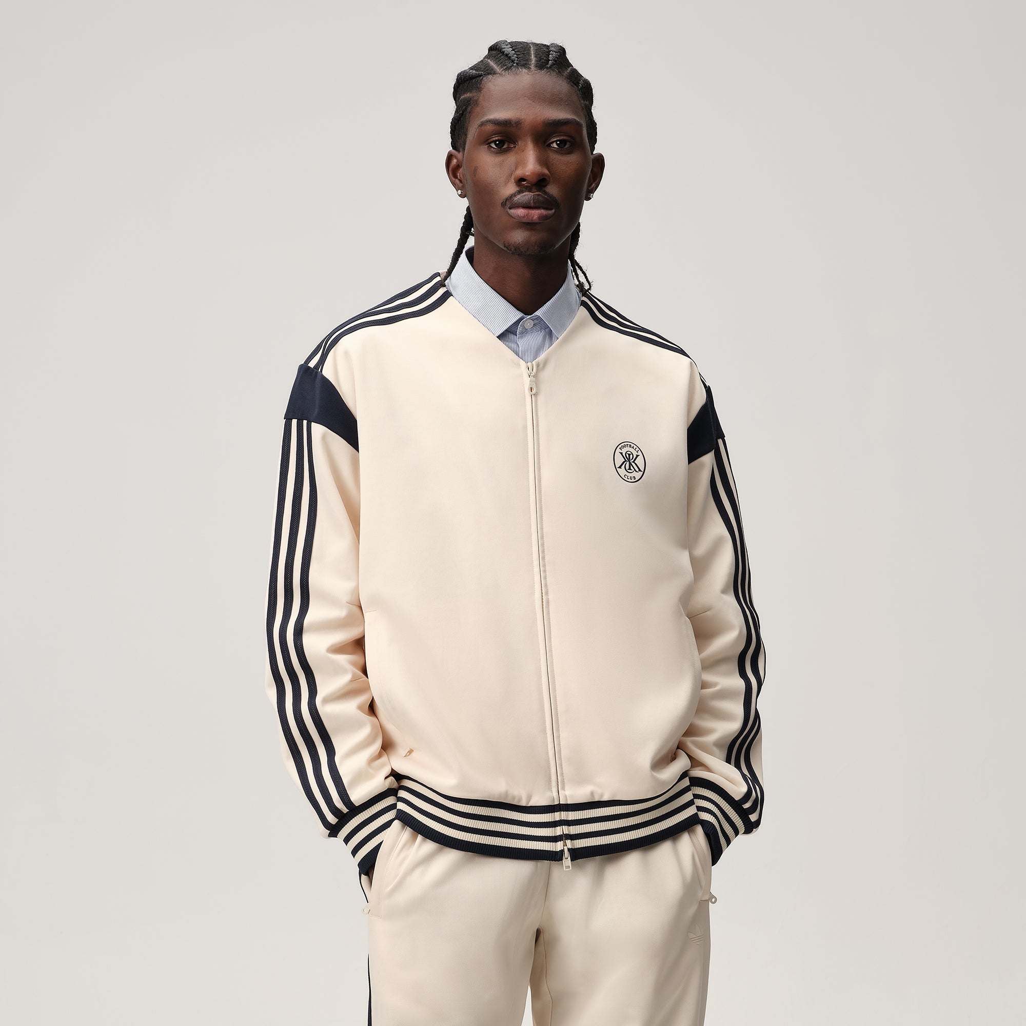 ジャケット・アウター KITH NYC ADIDAS TRACK JACKET LARGE Kith for adidas Football Track Jacket - Multi