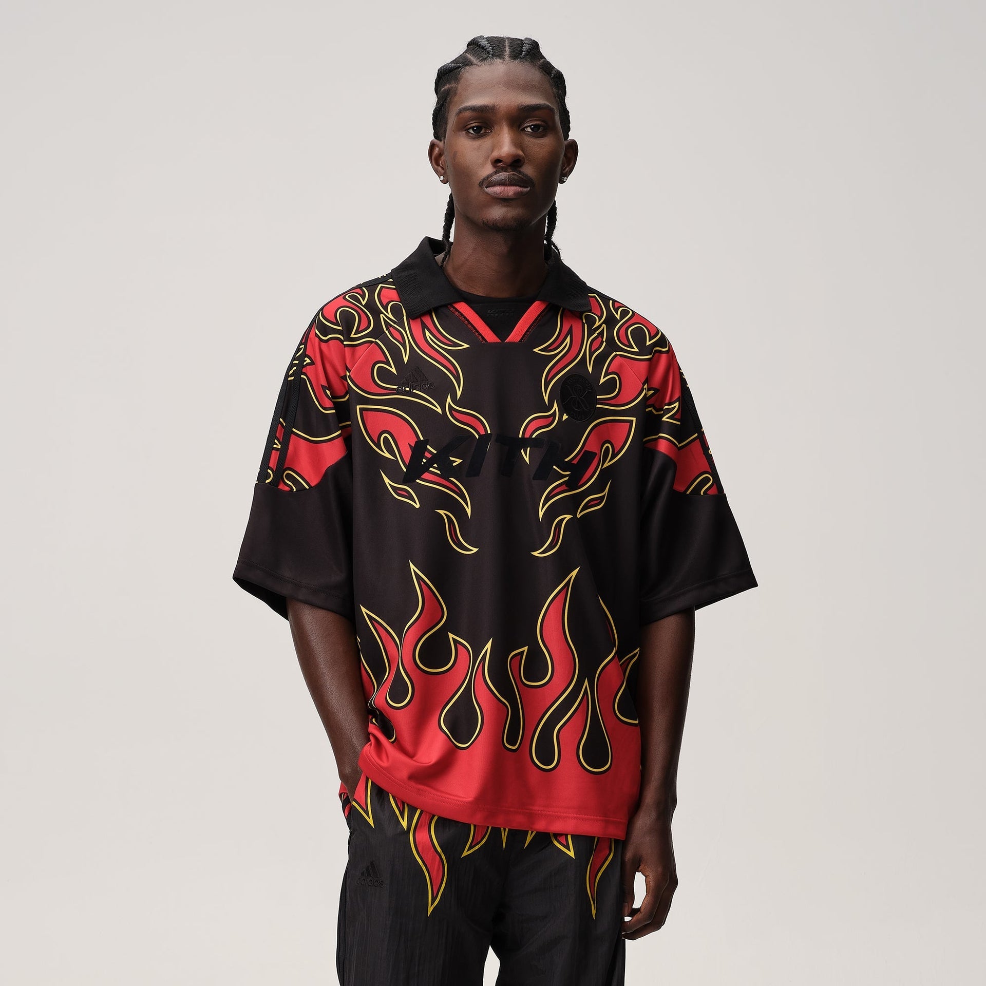 Kith for adidas Football Flame Soccer Jersey - Black - PH