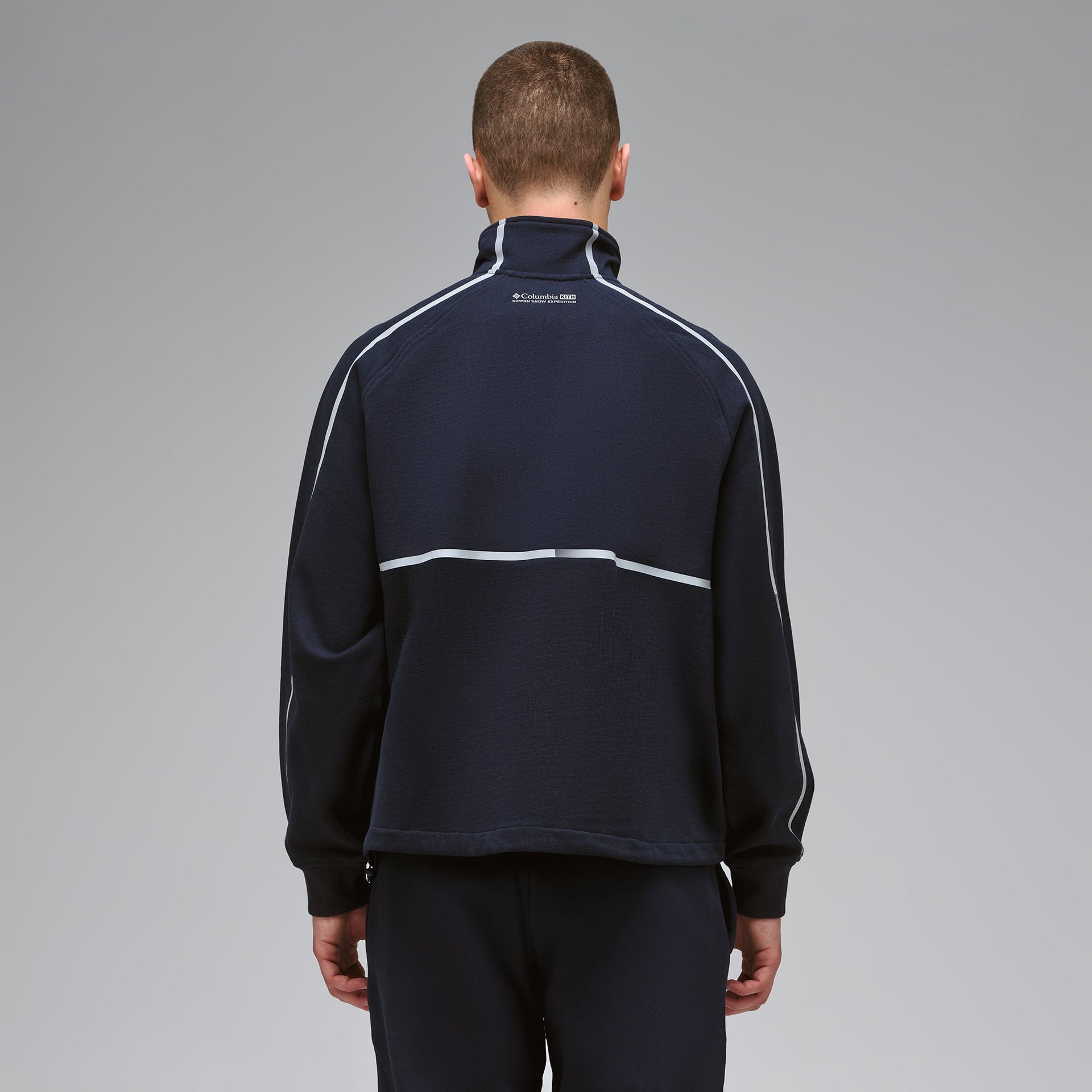 Kith for Columbia Reflective Funnel Neck Quarter Zip - Nocturnal