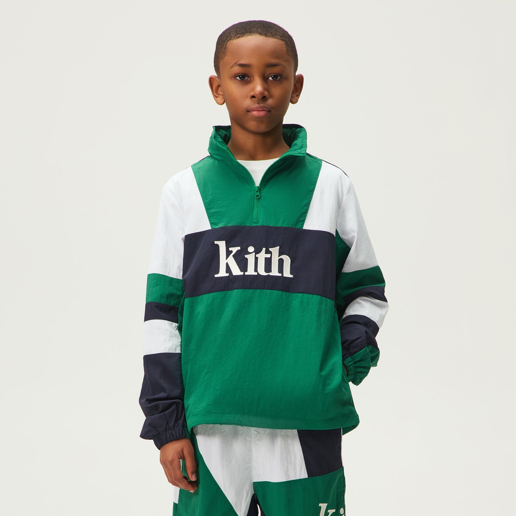 Kith Kids Blocked Linden Harrison Pullover - Newt – Kith Canada