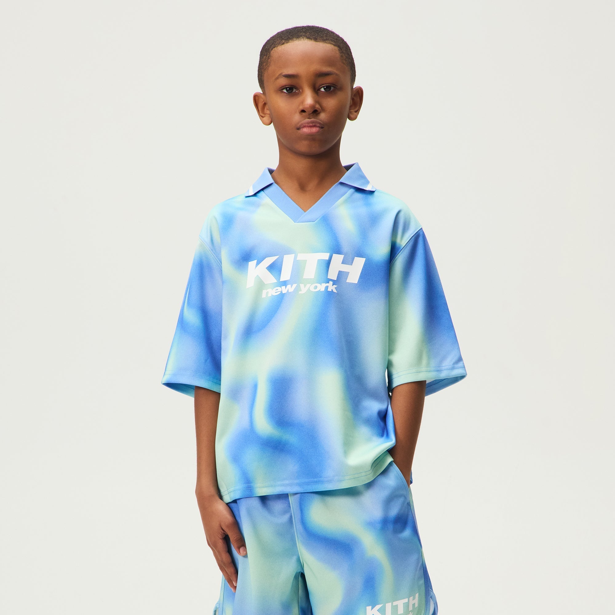 Kith Kids Fluid Edison Soccer Polo - Nassau – Kith Canada