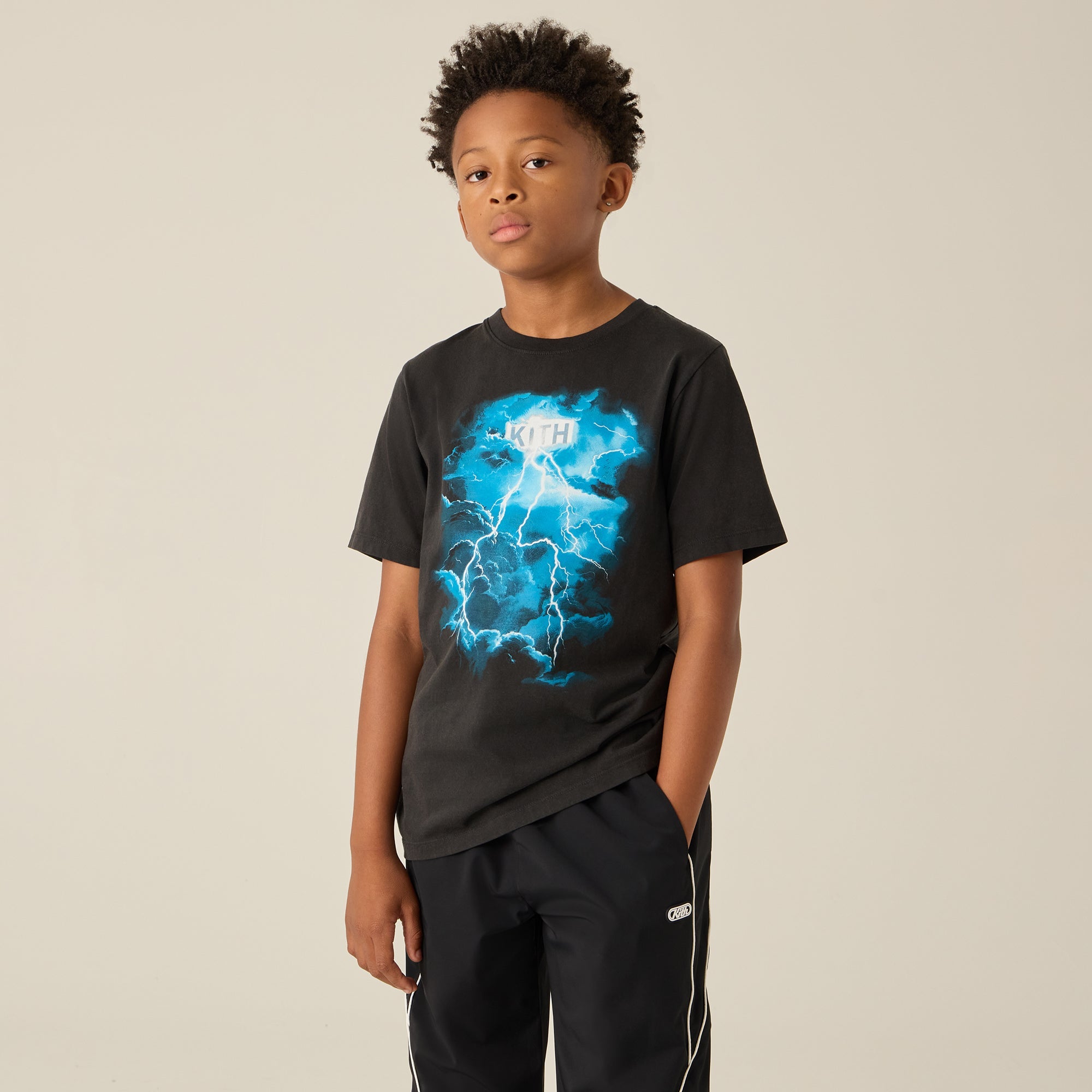 Kith Kids Storm Vintage Tee - Black \u2013 Kith Canada