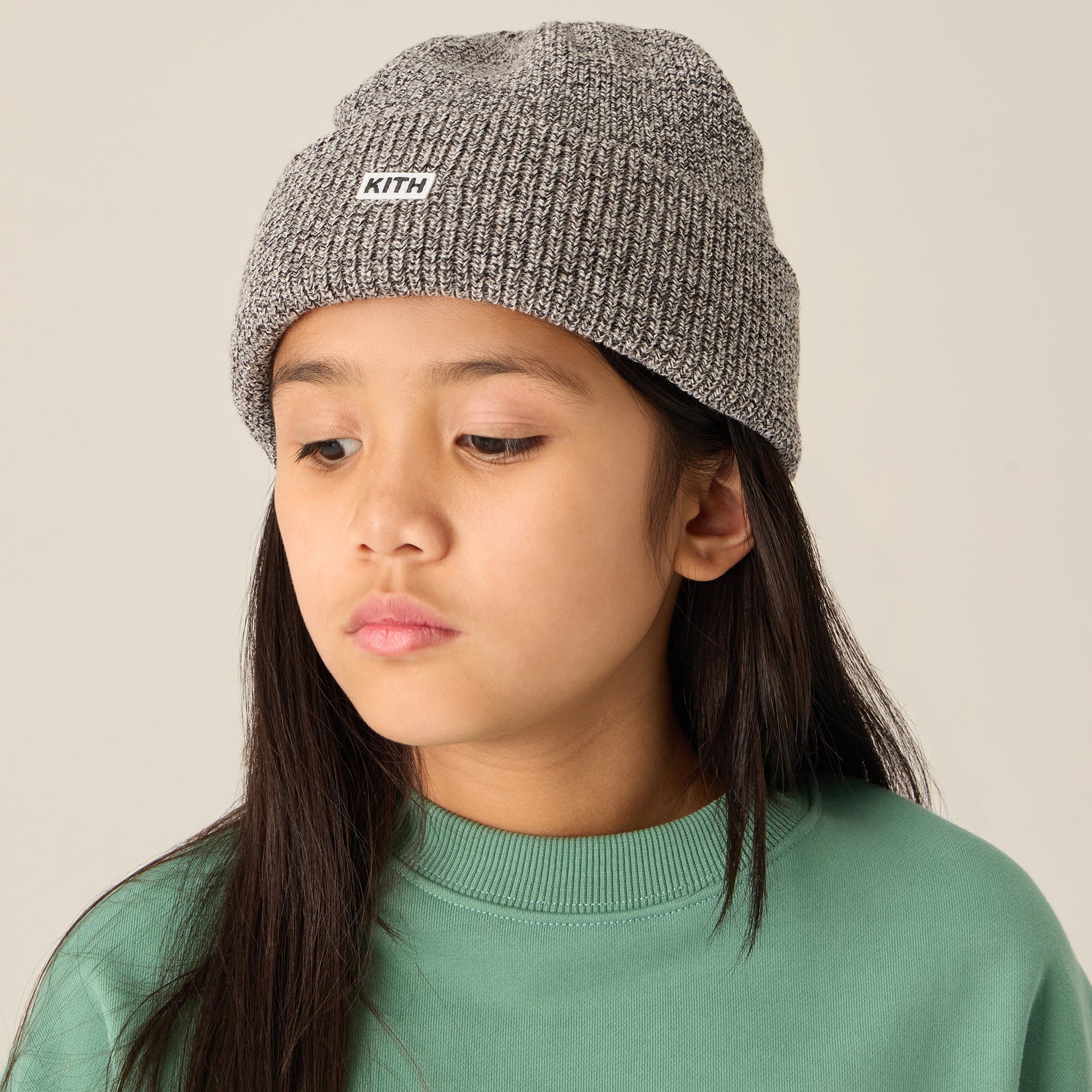 Kith Kids Classics Rib Beanie - Black
