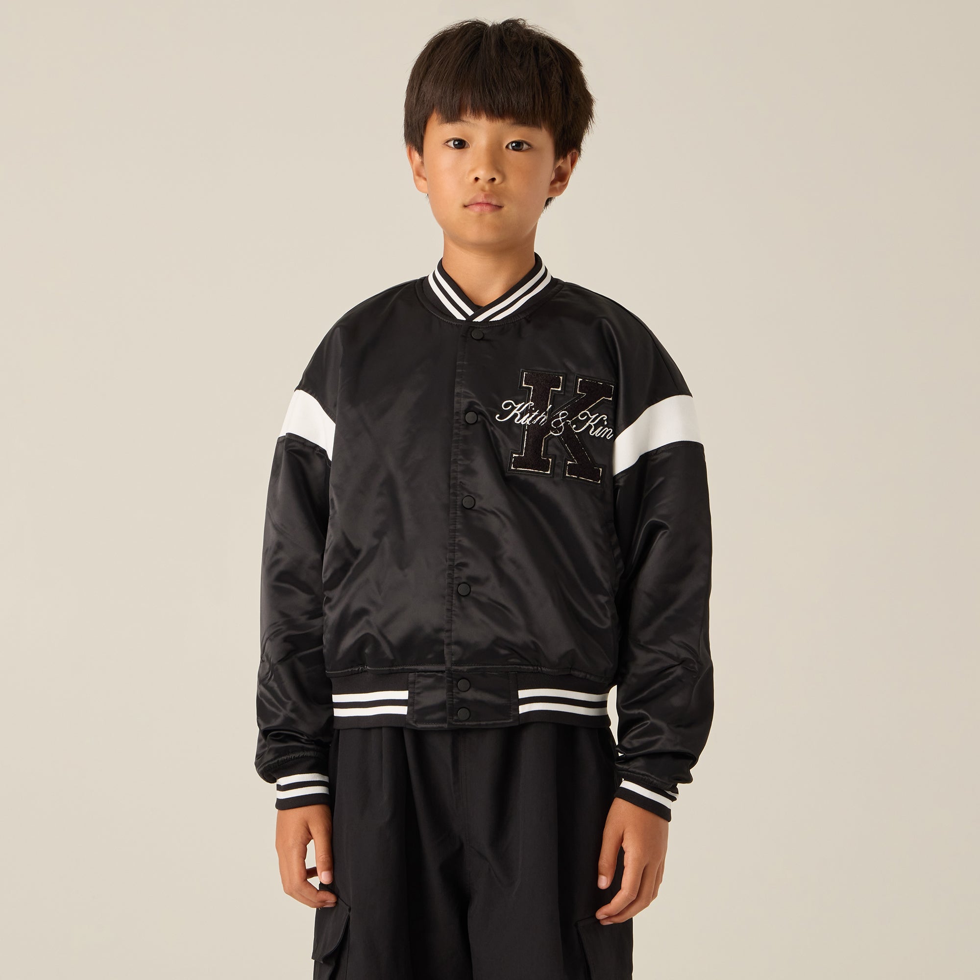 Kith Kids チェック柄ジャケット 4/5 Kith Kids for the New York Rangers Nylon Padded Jacket