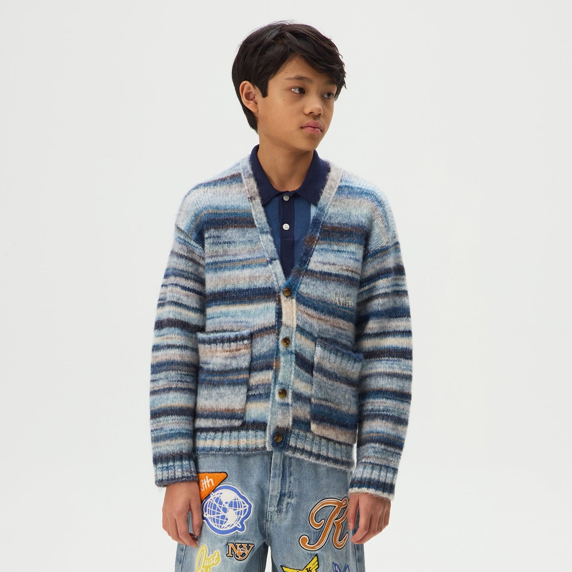 Kith Kids Logo Gramercy Sweater Cardigan - Cast