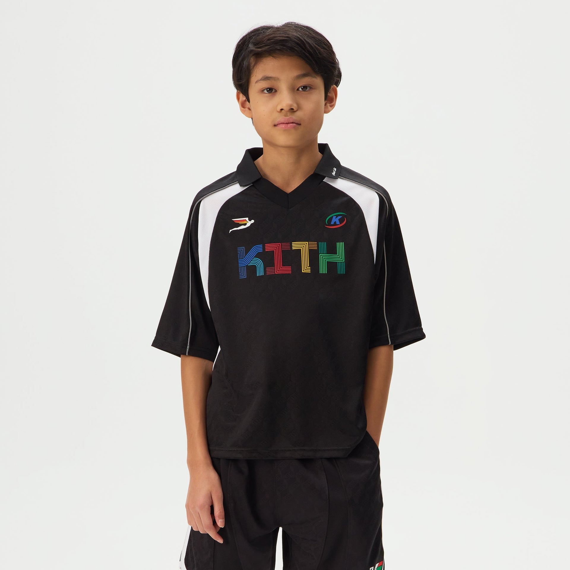 Kith Kids Short Sleeve Soccer Polo - Black