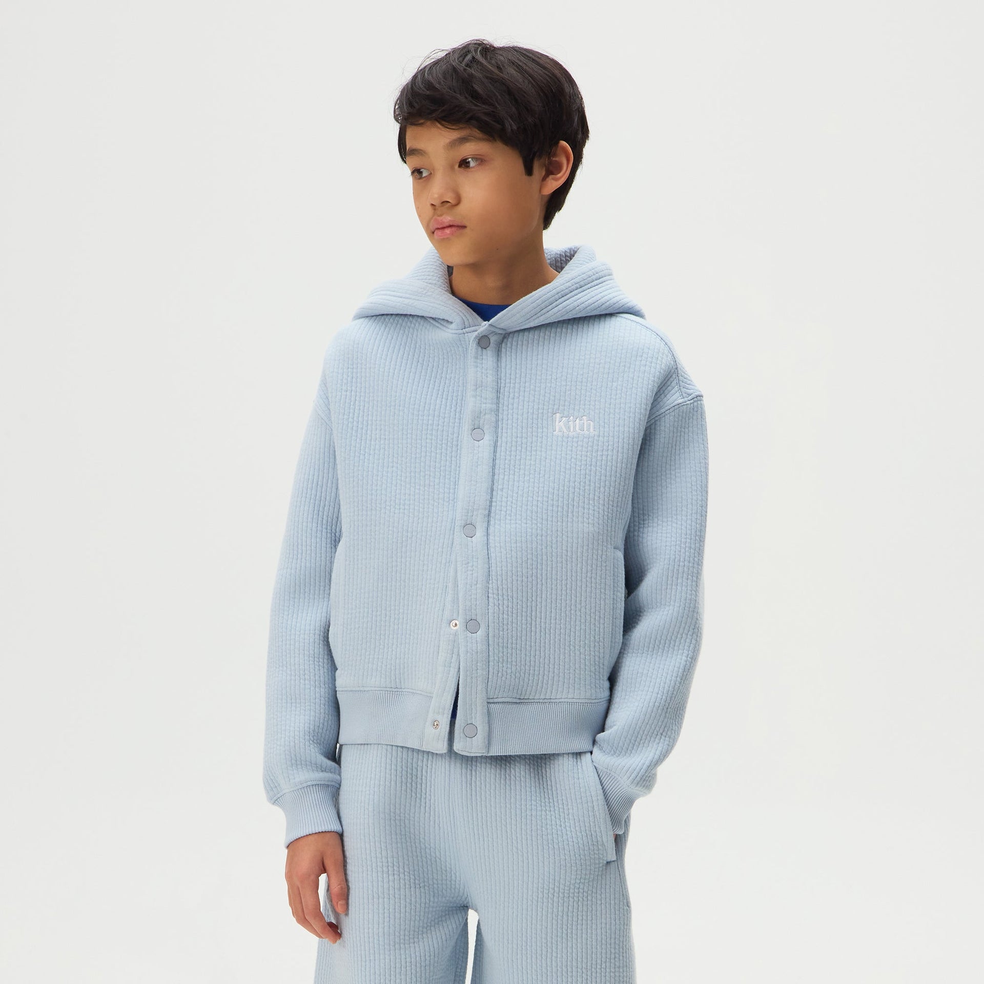 Kith Kids Snapfront Nelson Hoodie - Daydream