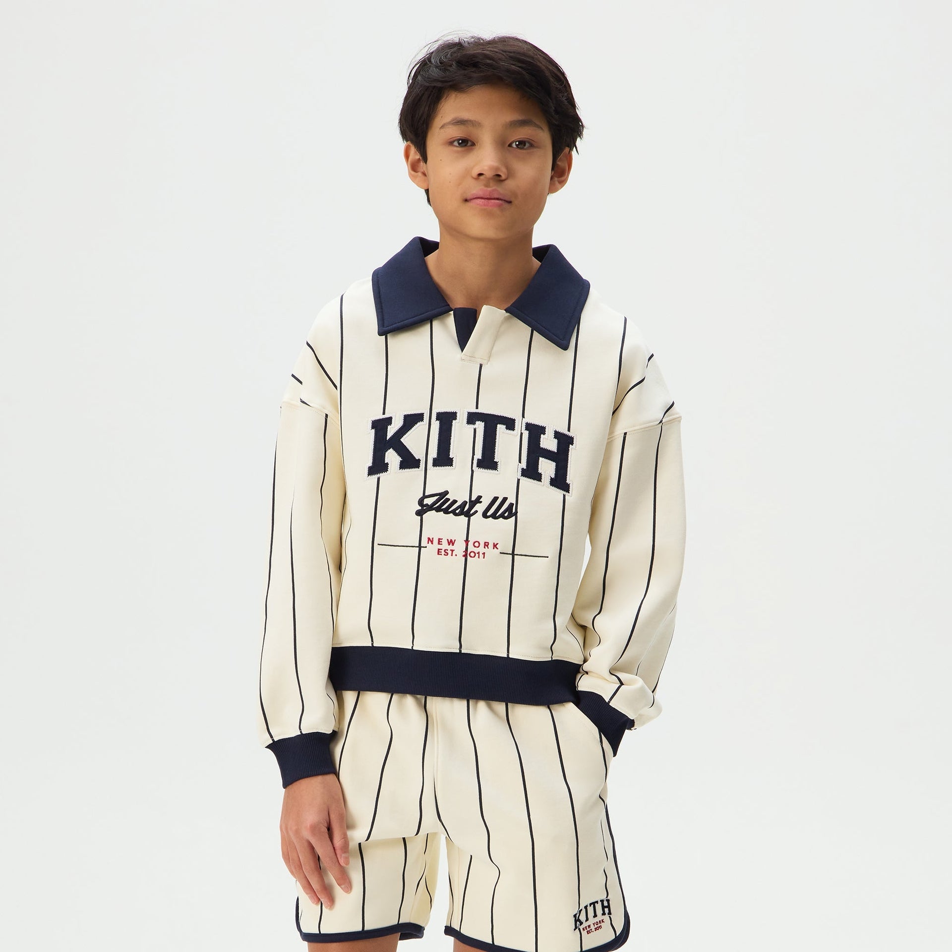 Kith Kids Collared Nelson Sweatshirt - Nocturnal