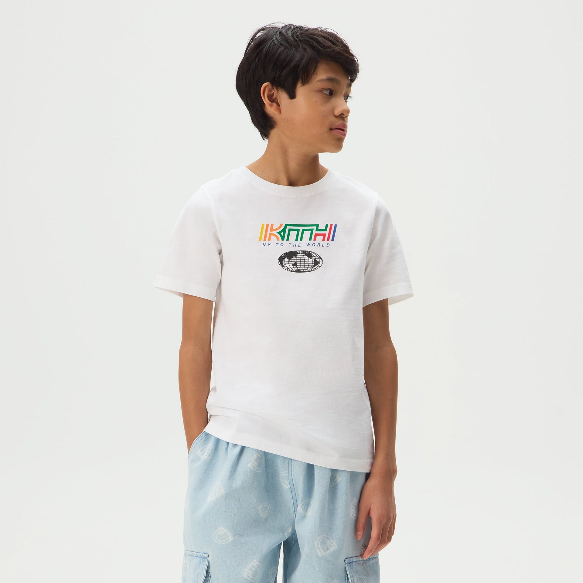 Kith Kids Global Patch Graphic Tee - White