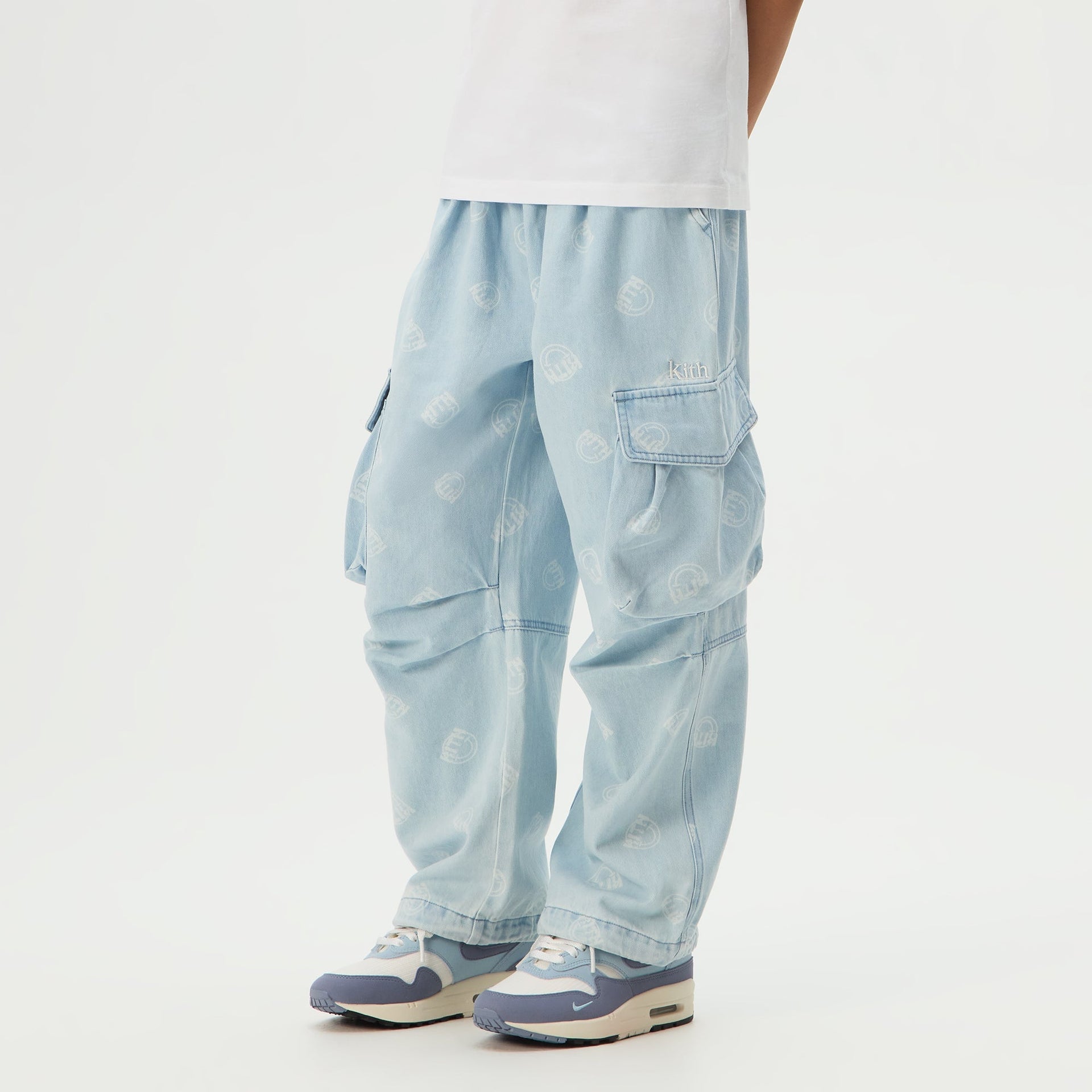 Kith Kids Kaiden Parachute Pant - Opal Light Wash