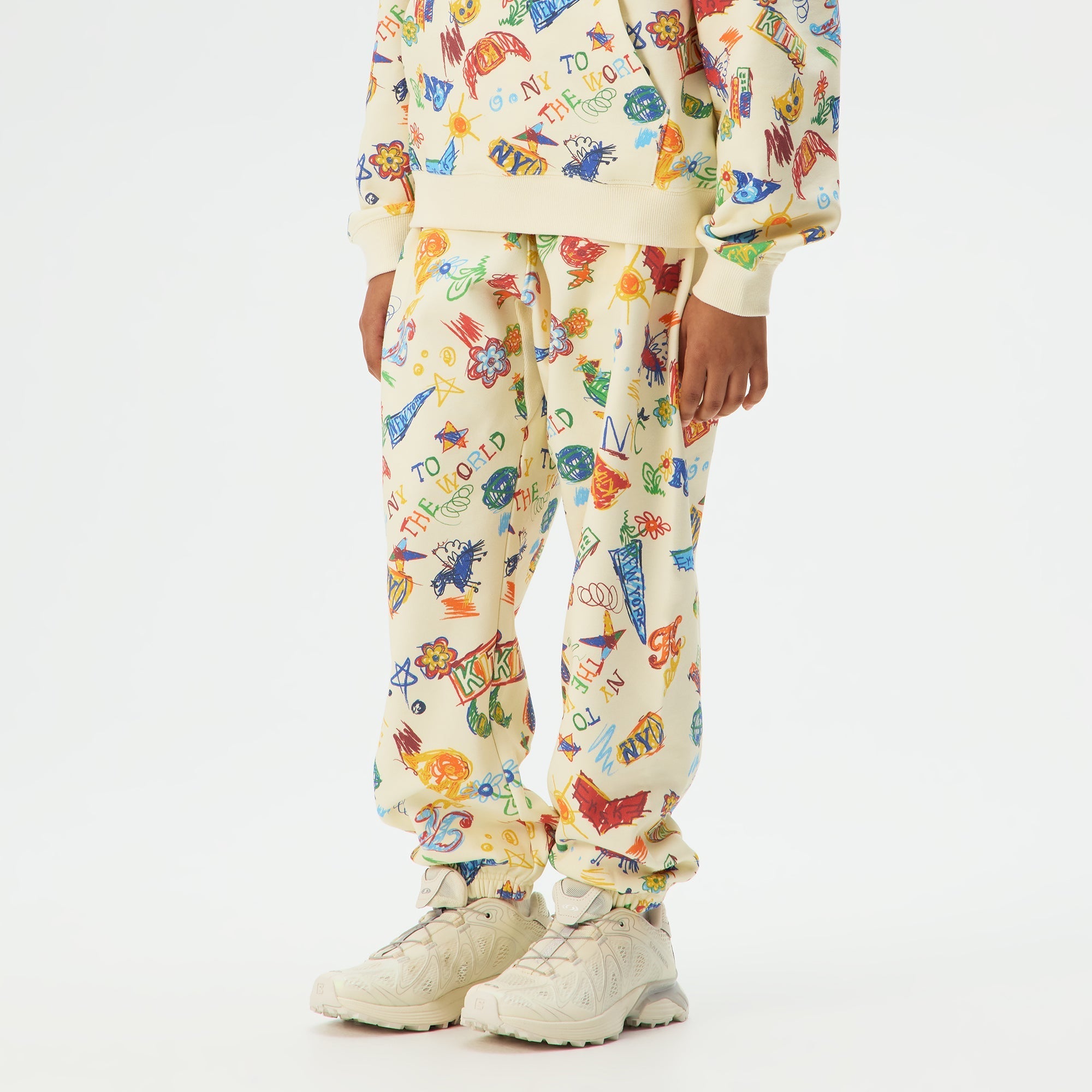 Kith Kids NY Sketchbook Nelson Sweatpant - Sandrift – Kith Canada