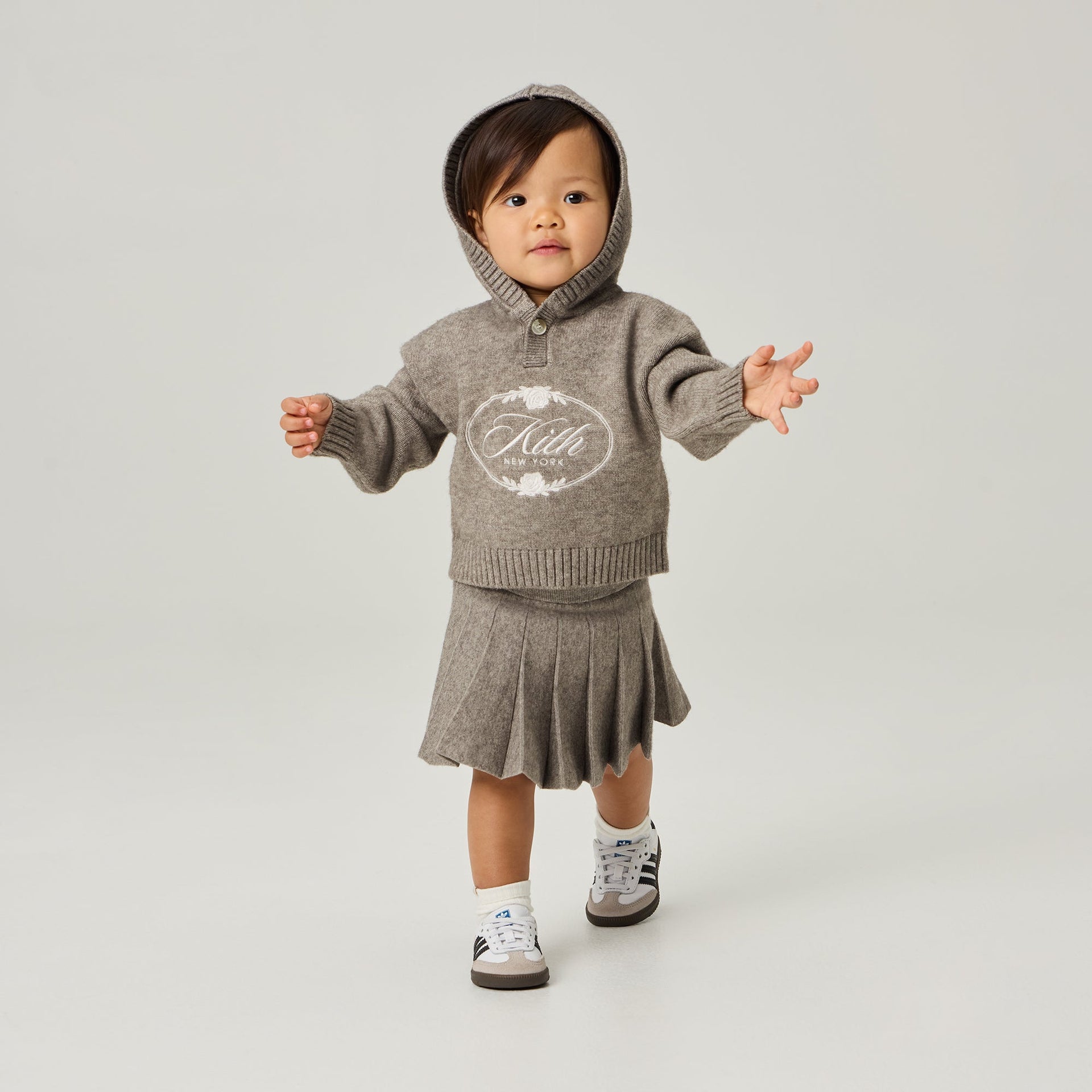 Kith Baby Nelson Sweater Hoodie - Graphite