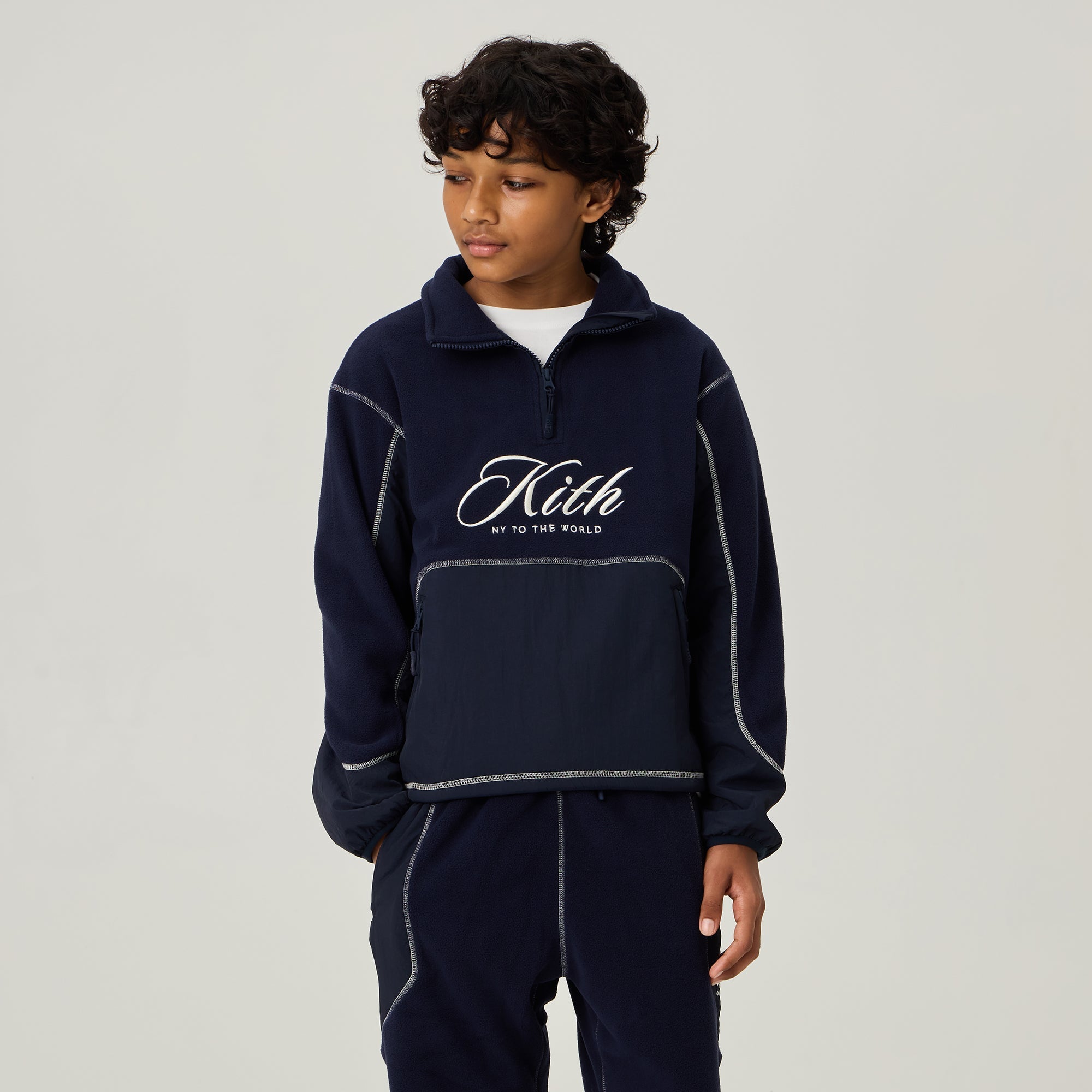 KITH ネイビーセットアップ Kith Kids - Quarter Zips – Kith Canada