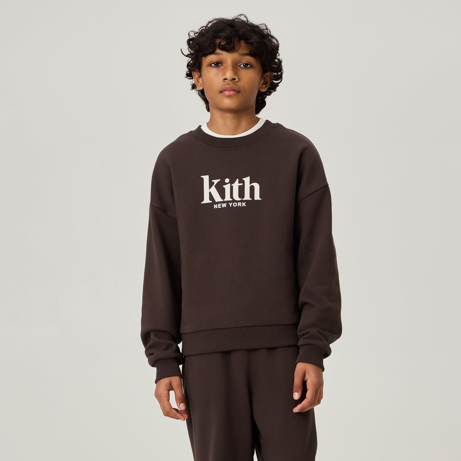 Kith Kids Classic Nelson Crewneck - Kindling