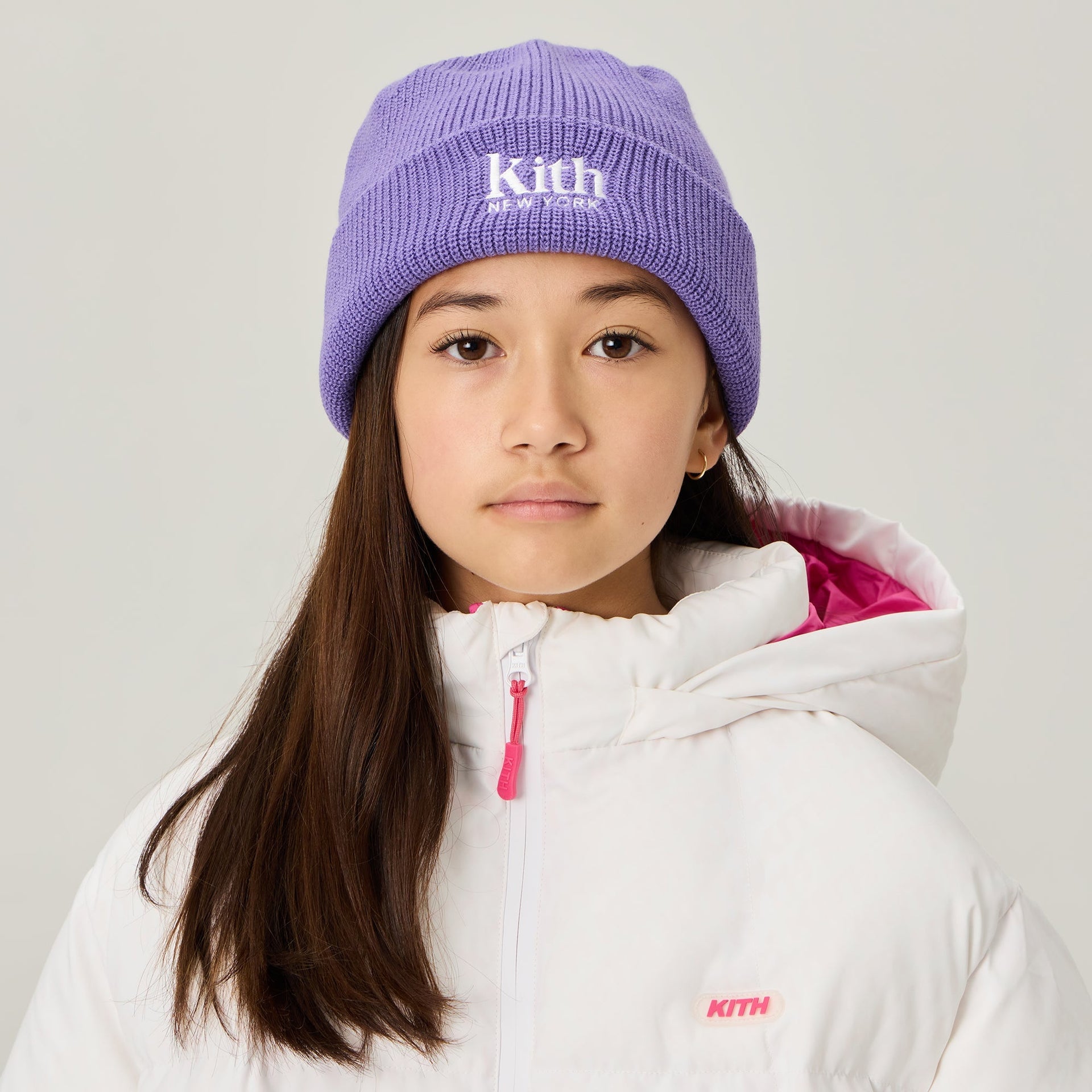 Kith Kids Classic Rib Beanie - Wisteria