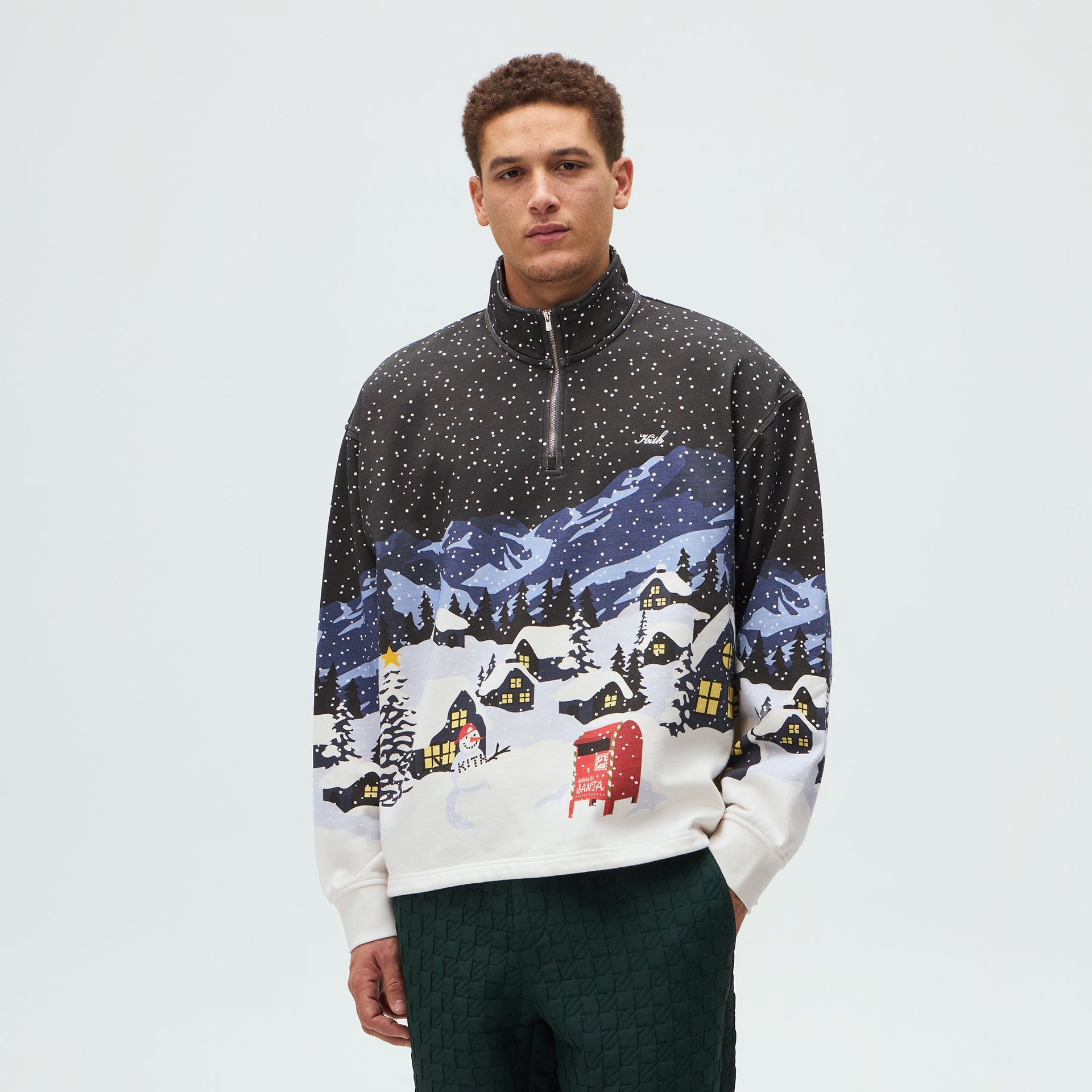 Kithmas Village Quarter Zip - Black