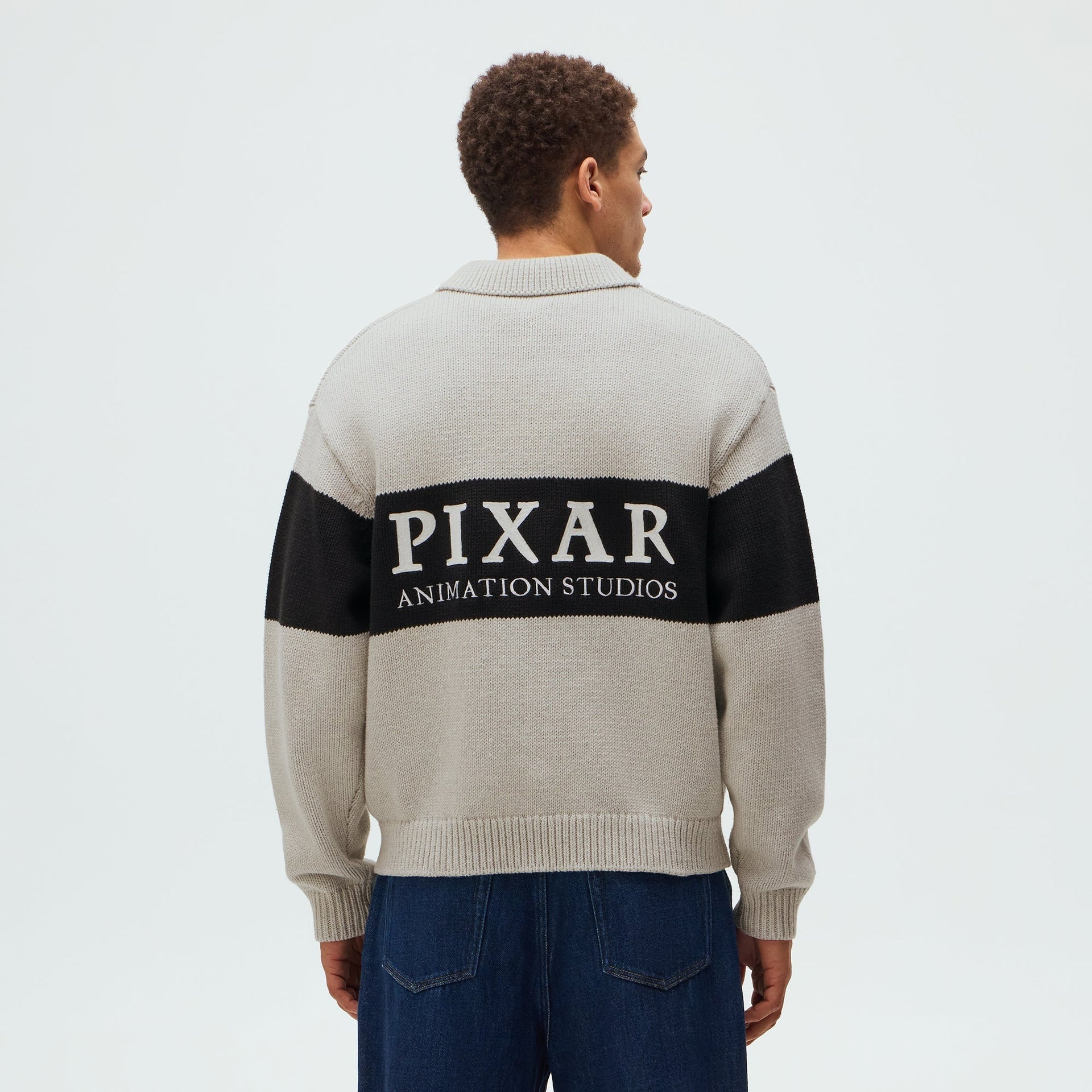 Disney | Kith for Pixar Nelson Rugby Sweater - Light Heather Grey - PH