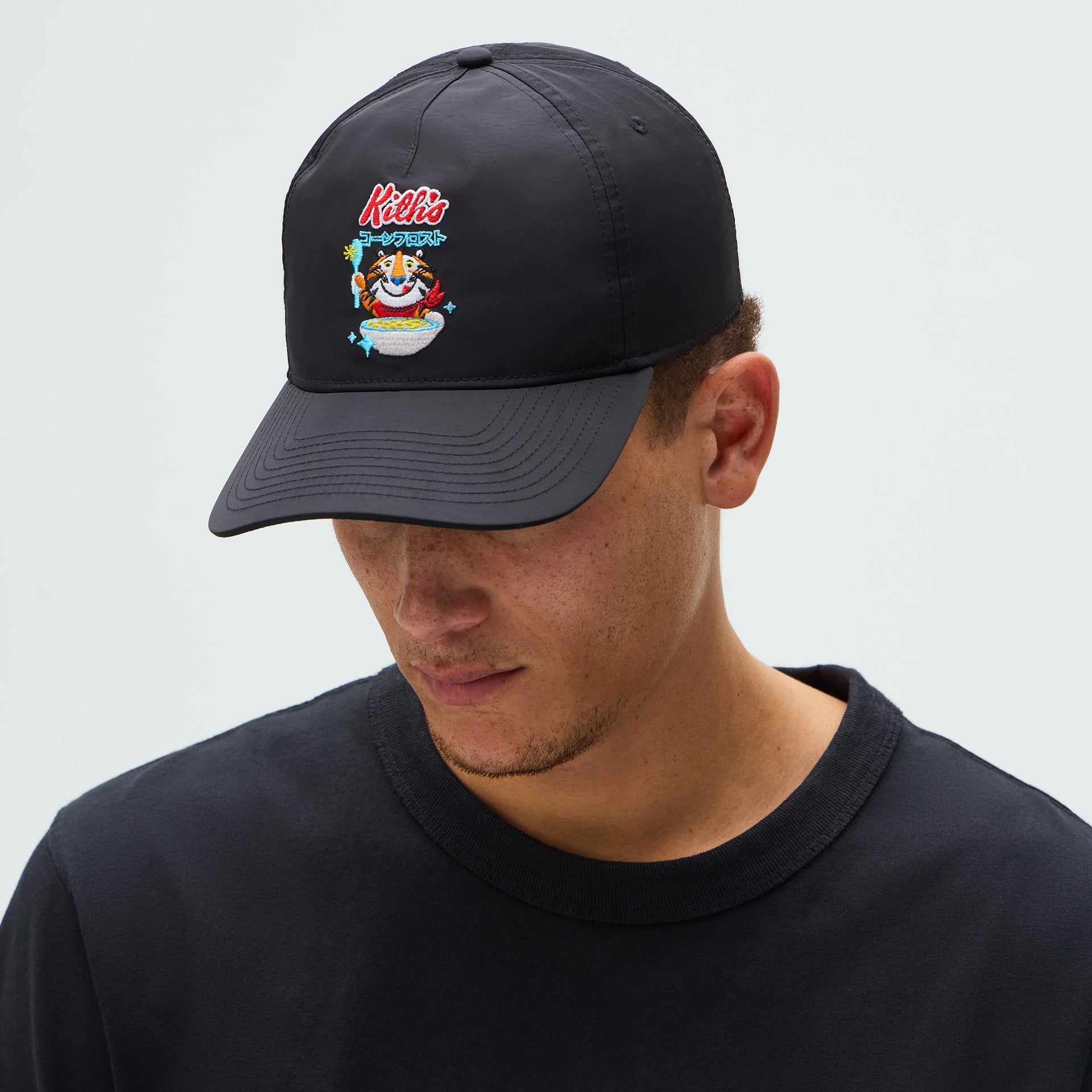 Kith Treats for Kellogg’s Frosted Flakes® Cereal & Tony the Tiger® Nylon Bay Low Pinch Crown Snapback - Black