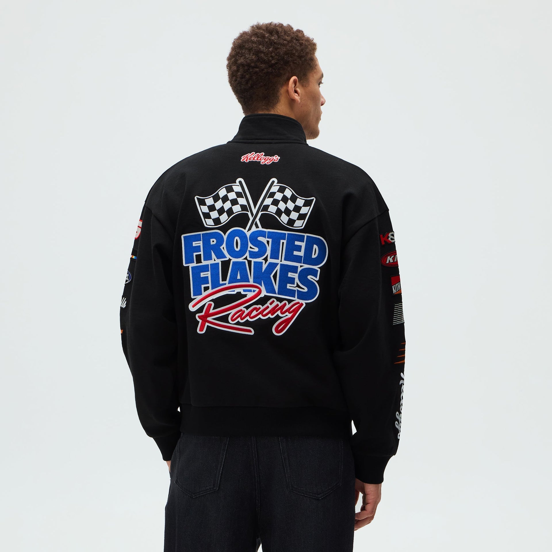 Kith Treats for Kellogg’s Frosted Flakes® Cereal & Tony the Tiger® Racing Nelson Quarter Zip - Black