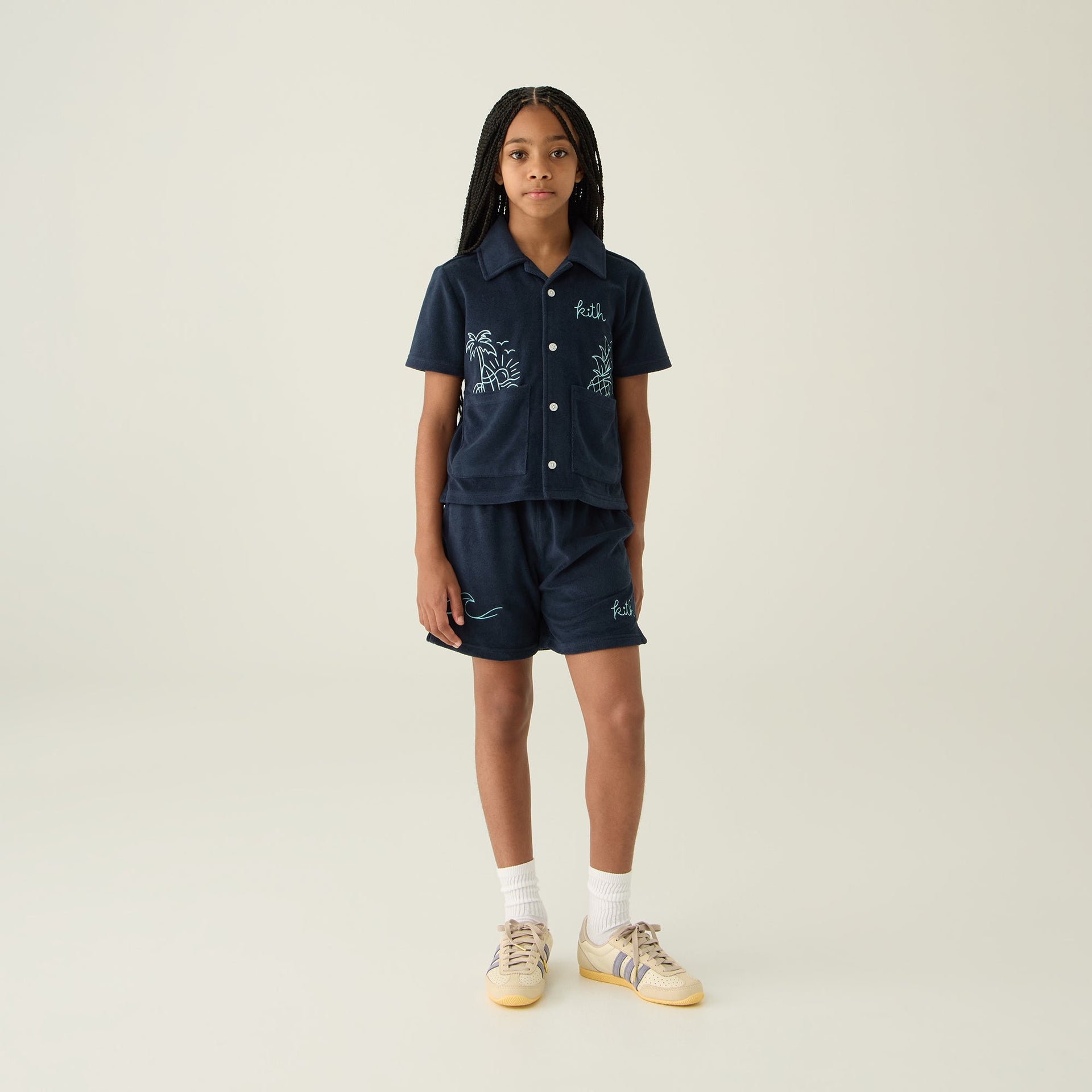 Kith Kids Novelty Terry Camp Short - Nocturnal