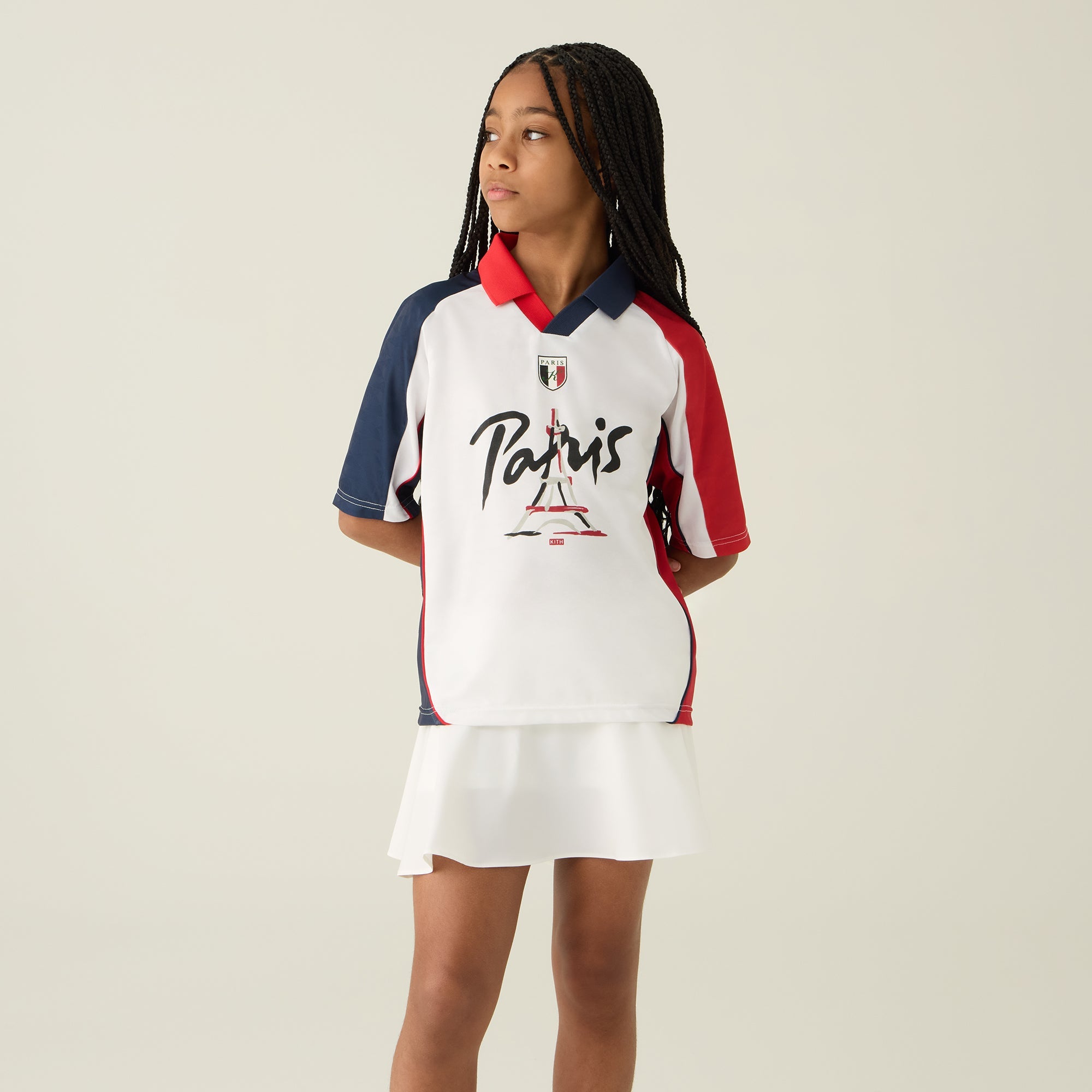 Kith Kids Paris Soccer Top - White – Kith Canada
