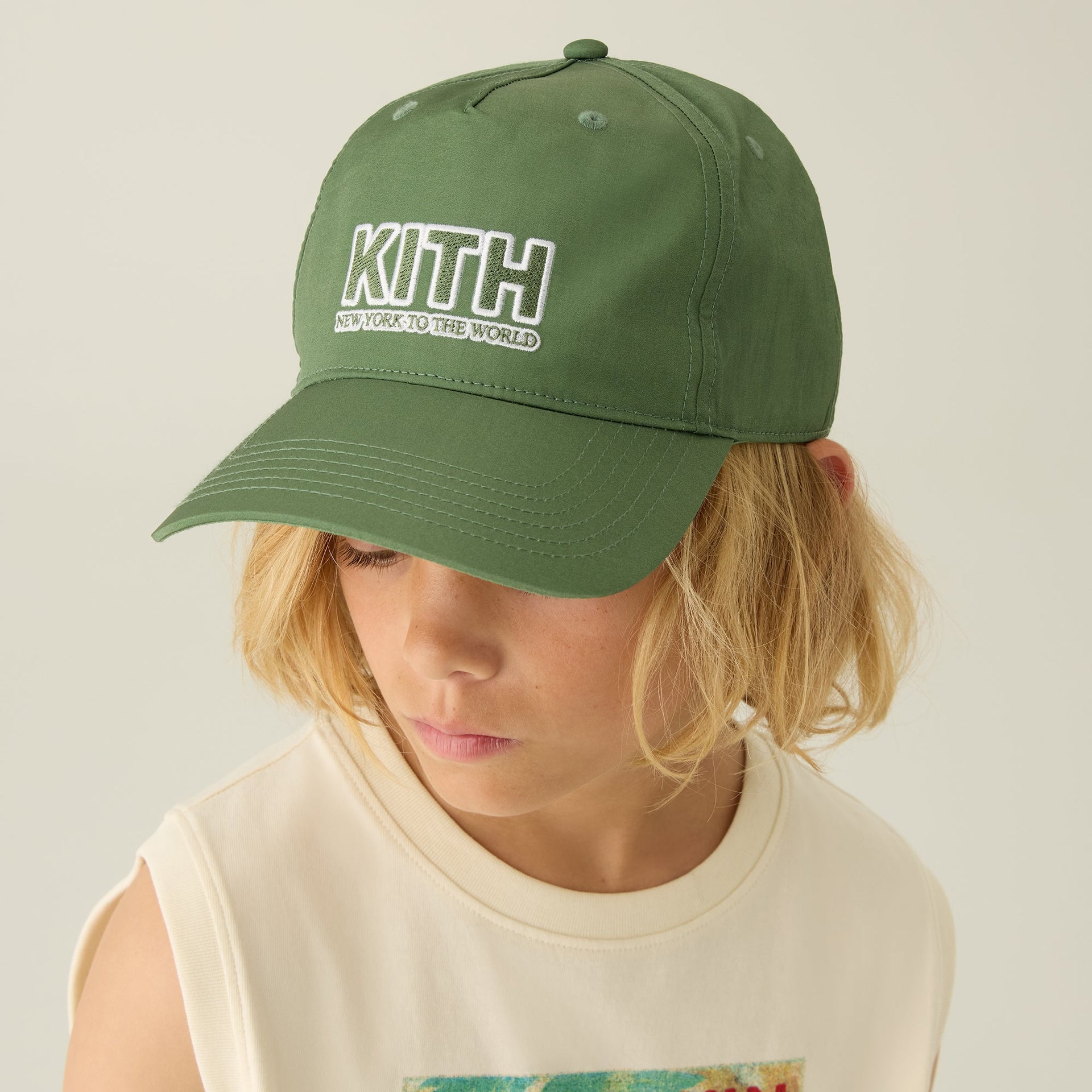 Kith Kids Wrinkle Nylon Snapback Hat - Spear