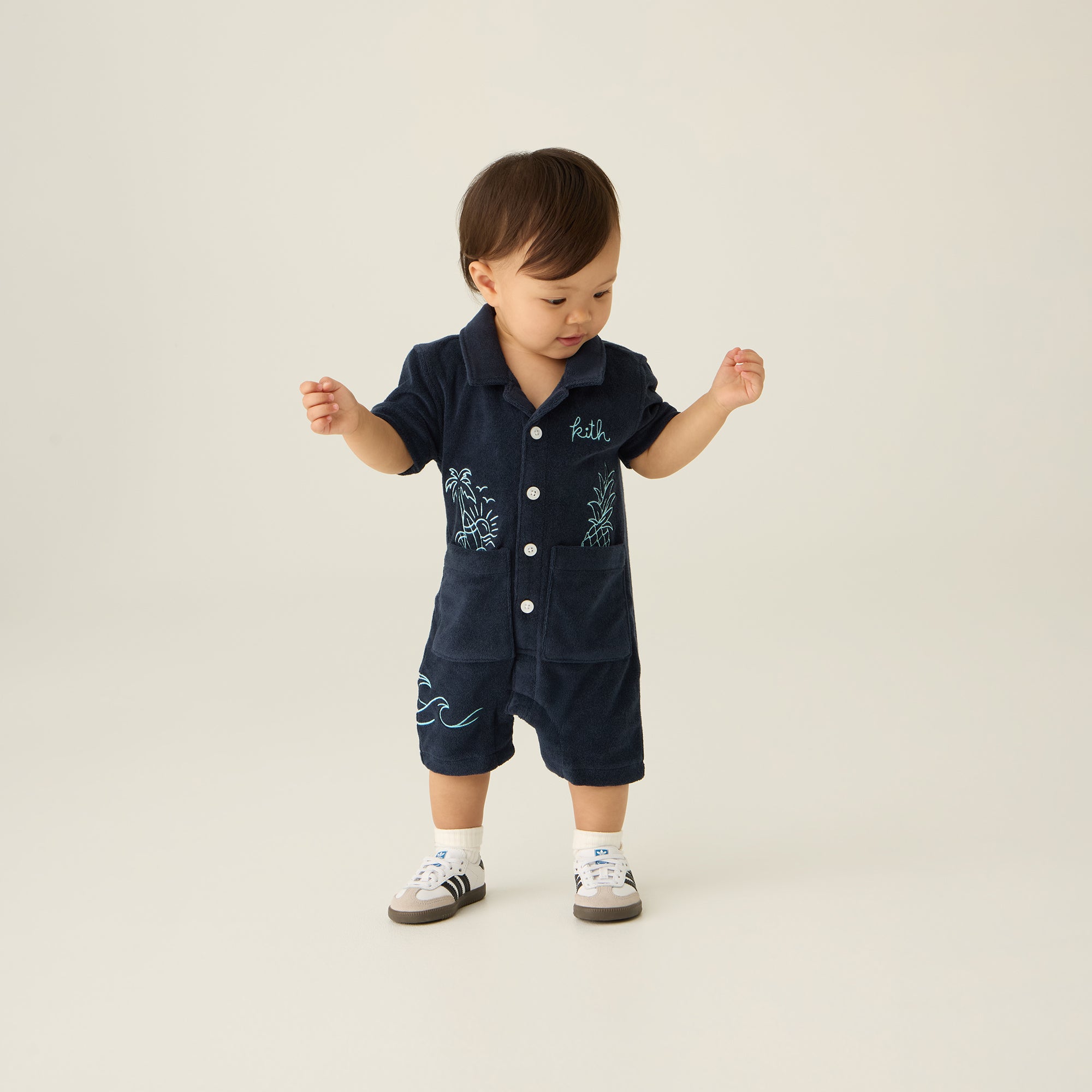 kith ベビー　シャツ　ロンパース 60センチ70センチ　トップス kith ベビー シャツ ロンパース 60センチ70センチ トップス