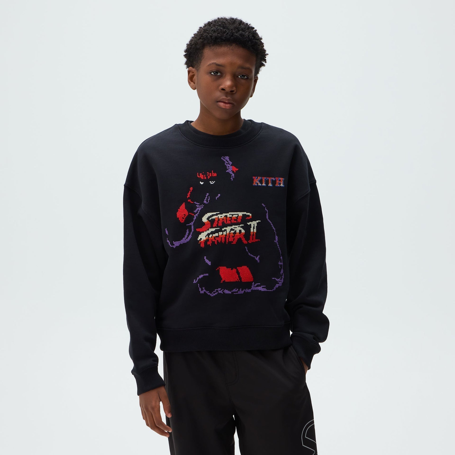 Capcom | Kith Kids Ryu Nelson Crewneck - Black - PH