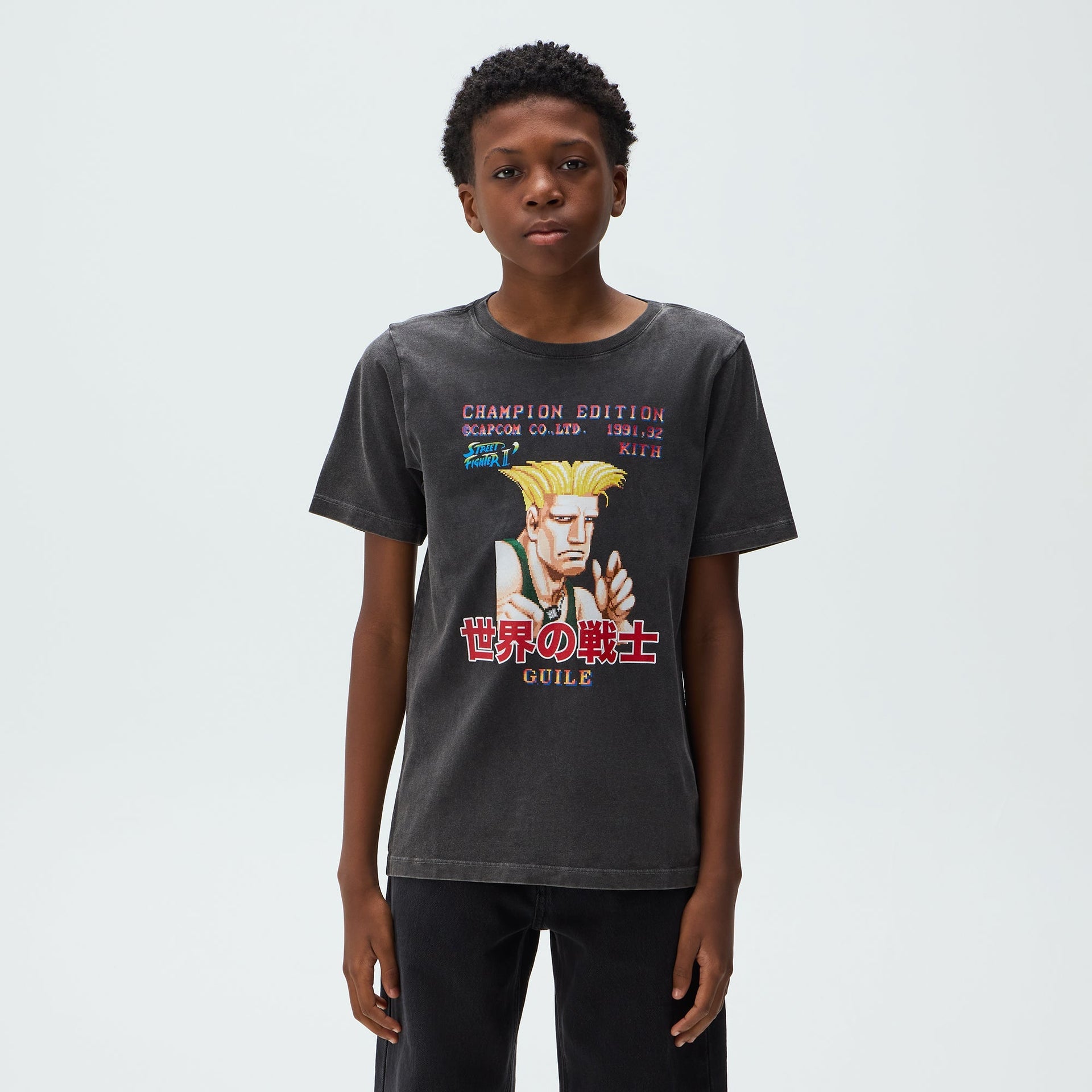 Capcom | Kith Kids Guile Champion Vintage Tee - Black