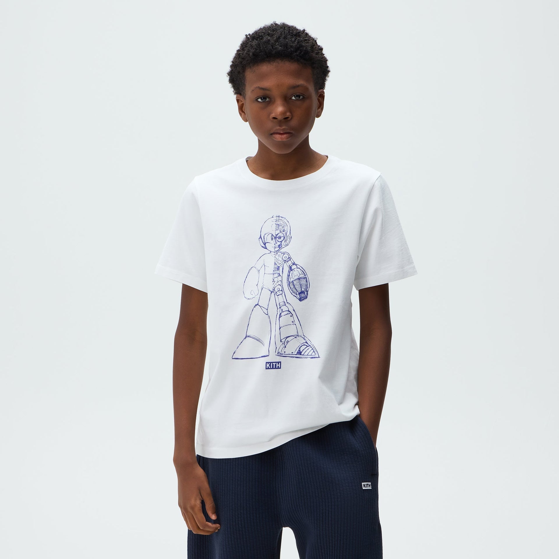 Capcom | Kith Kids Mega Man Sketch Vintage Tee - White - PH