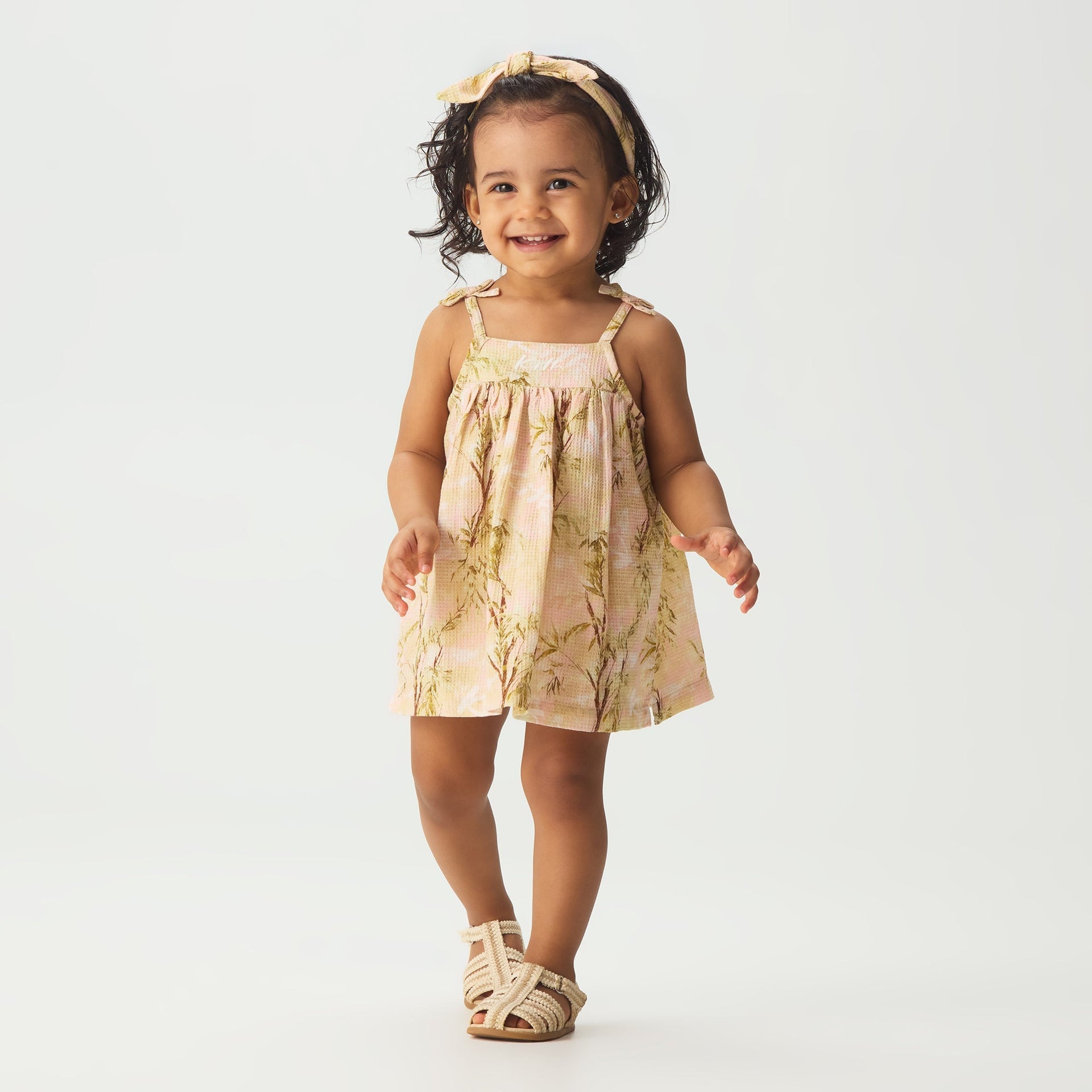 Kith Baby Printed Raelyn Bloomer Set - Sand Rose