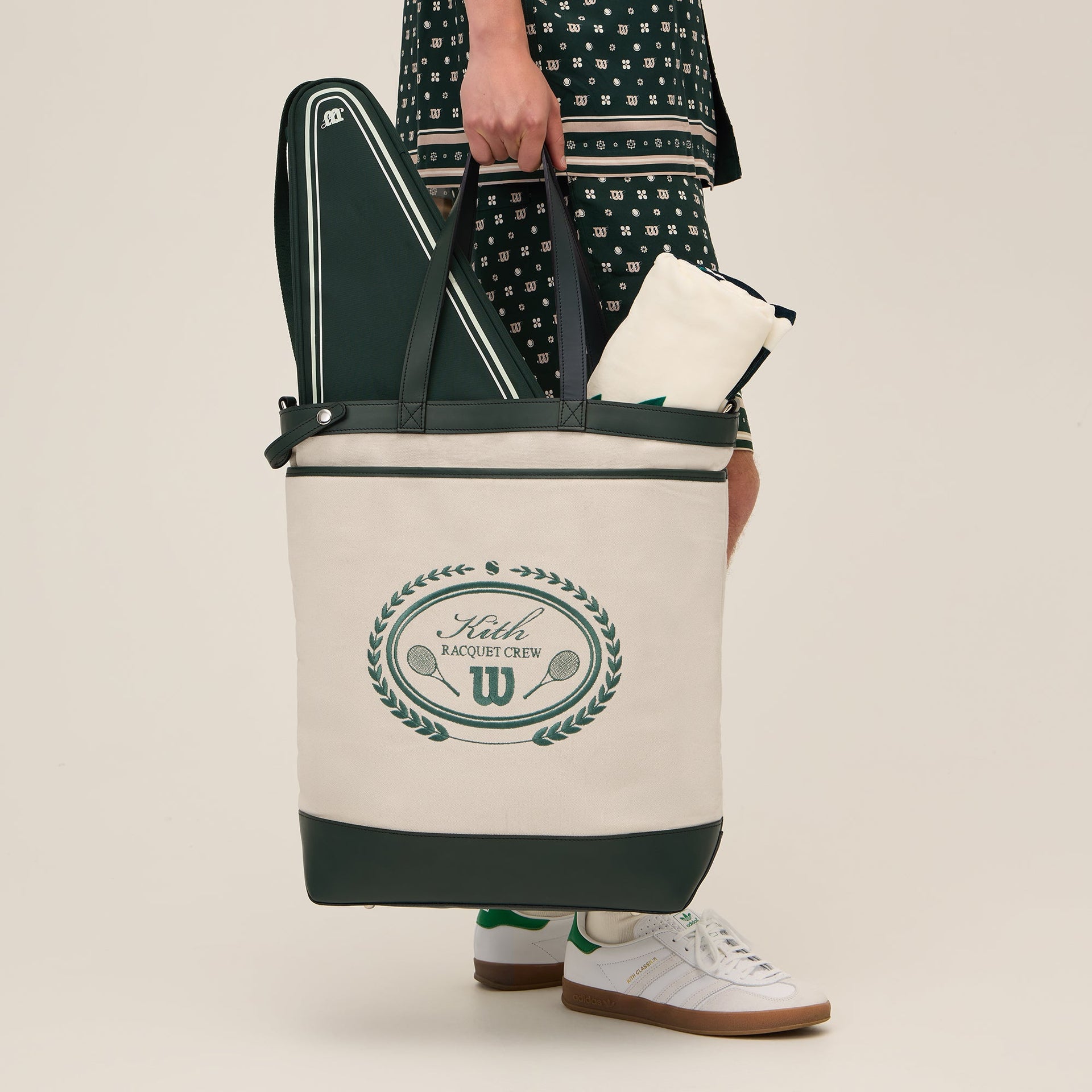 Kith for Wilson Do All Leather Trimmed Canvas Tote - Stadium