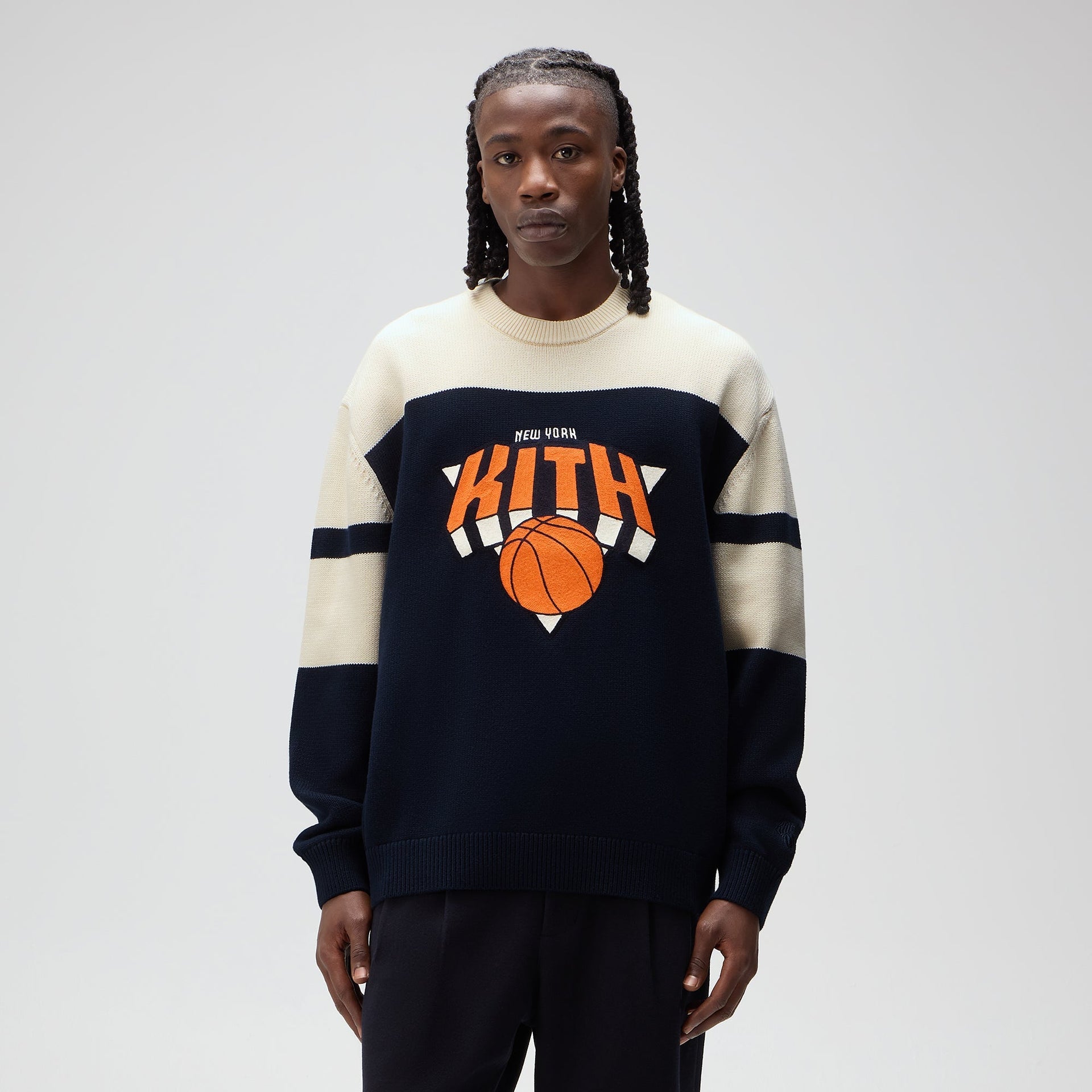 Kith for the New York Knicks Logo Crewneck Sweater - Nocturnal
