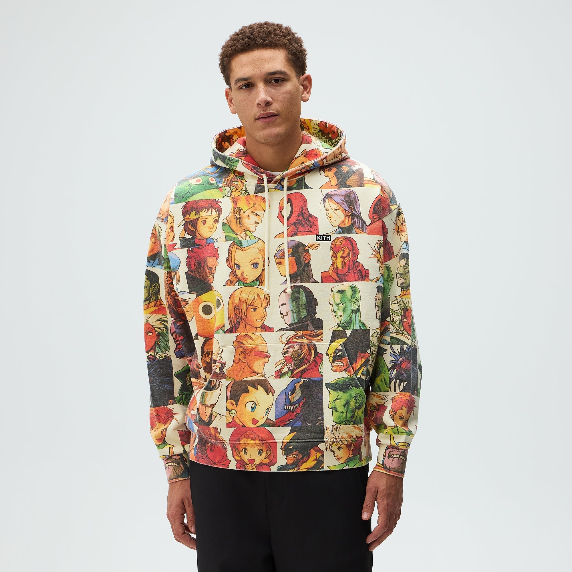 トップス L Kith Marvel Capcom Nelson Hoodie Marvel vs. Capcom | Kith Fighter All-Over Printed Vintage Nelson