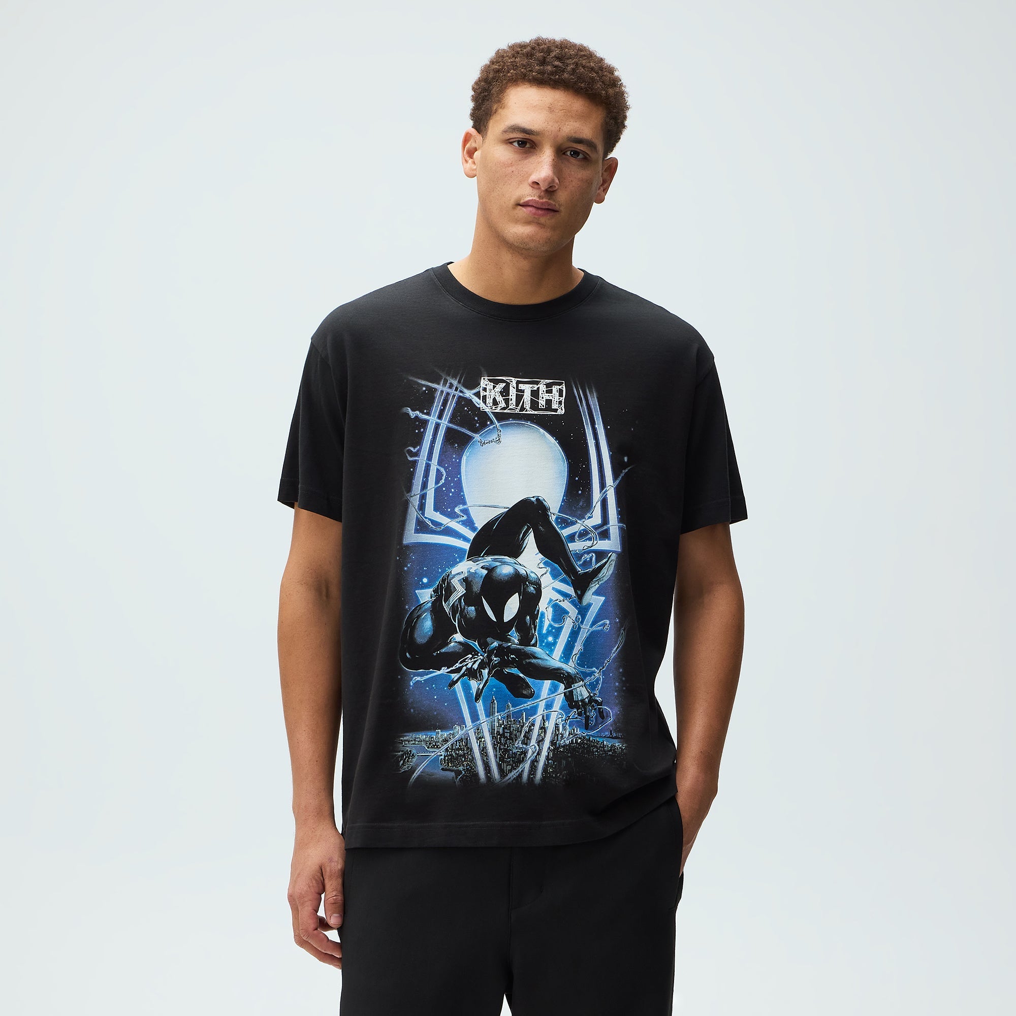 Marvel | Kith Symbiote Spiderman Vintage Tee - Black – Kith Canada