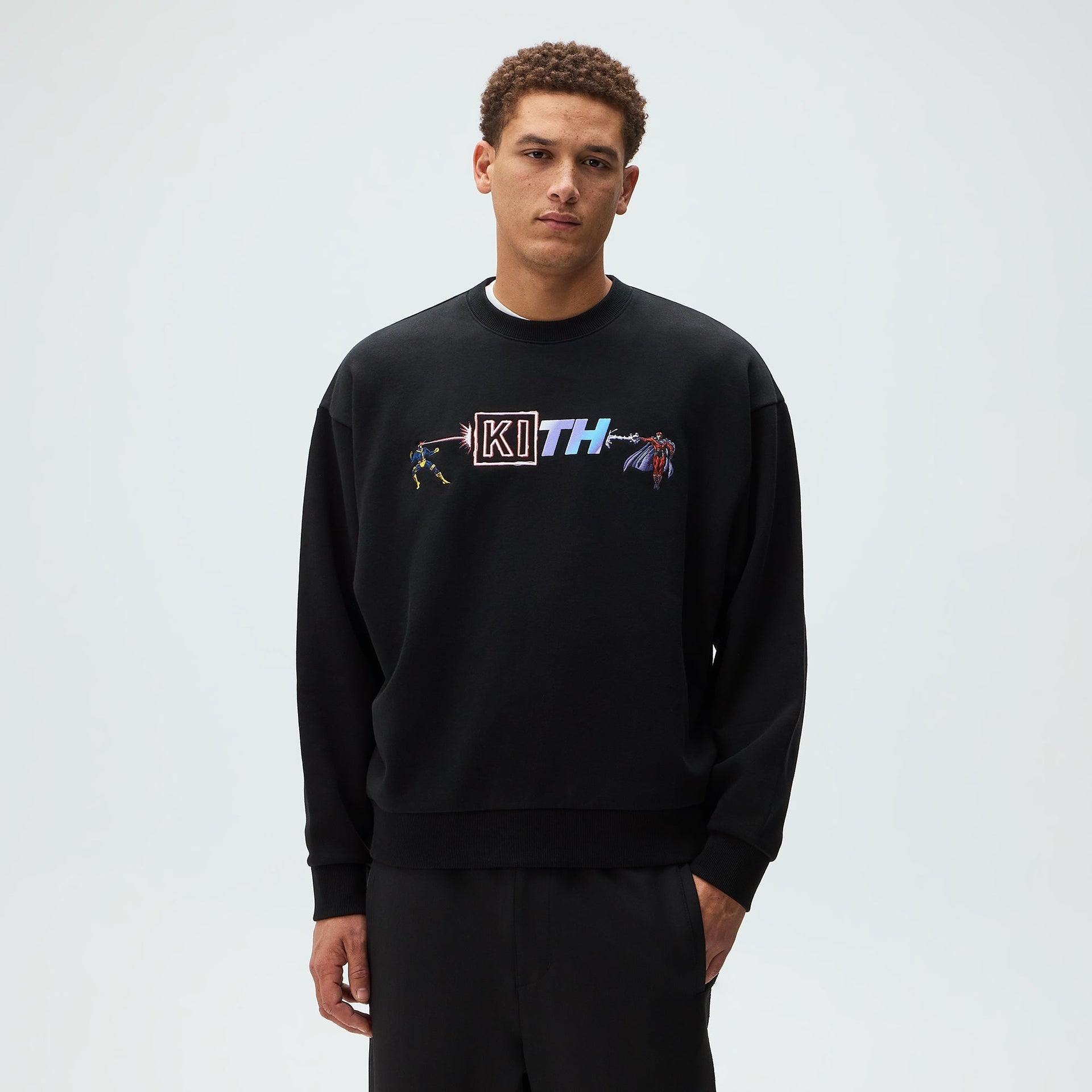 Marvel | Kith Clash Vintage Nelson Crewneck - Black