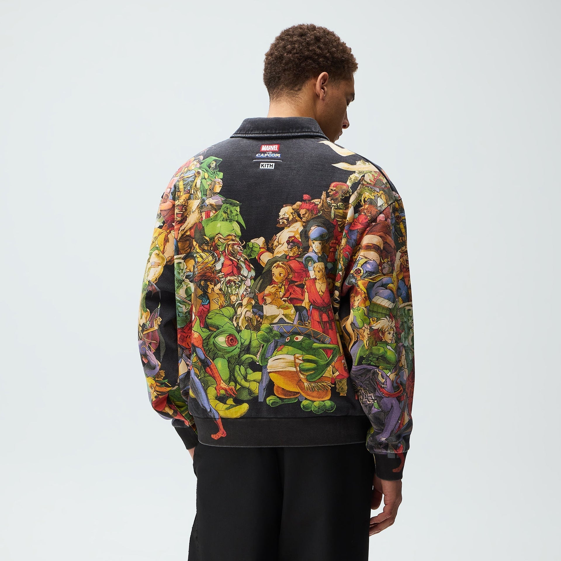 Marvel vs. Capcom | Kith Age of Heroes Nelson Fleece Rugby - Black - PH