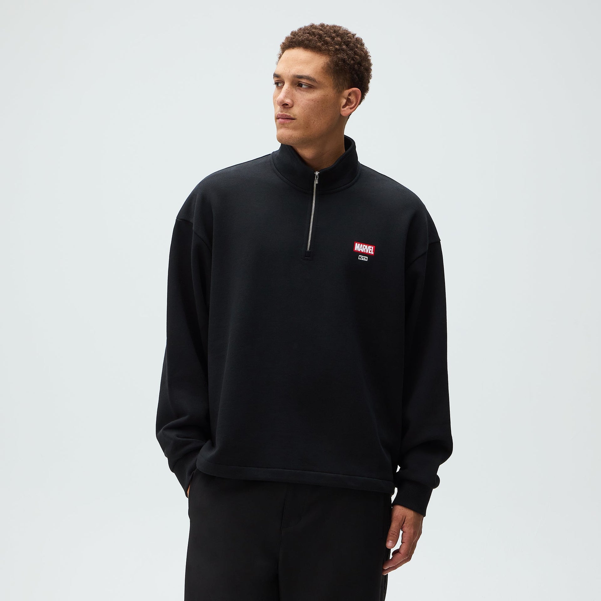 Marvel | Kith Wolverine Nelson Quarter Zip - Black