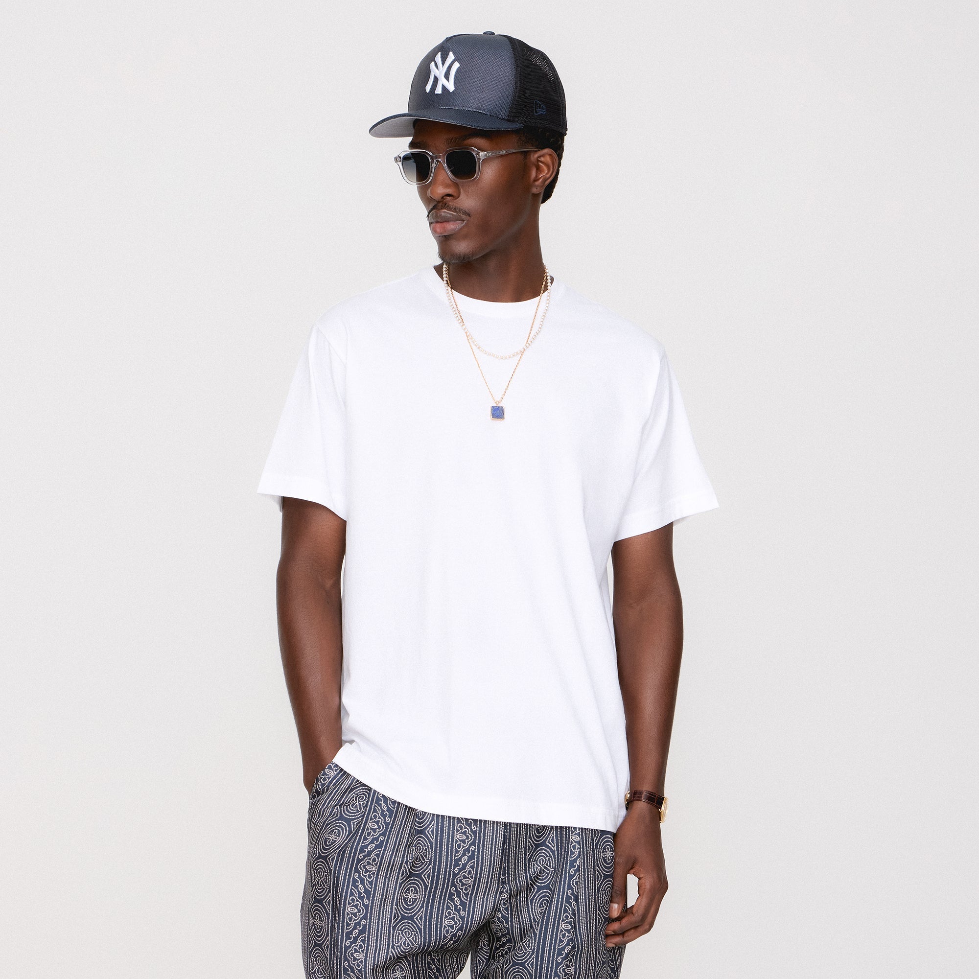 KITH ネイビー メッシュ Tシャツ XS メッシュ KITH NYC(キスニューヨークシティ) シャツ(メンズ