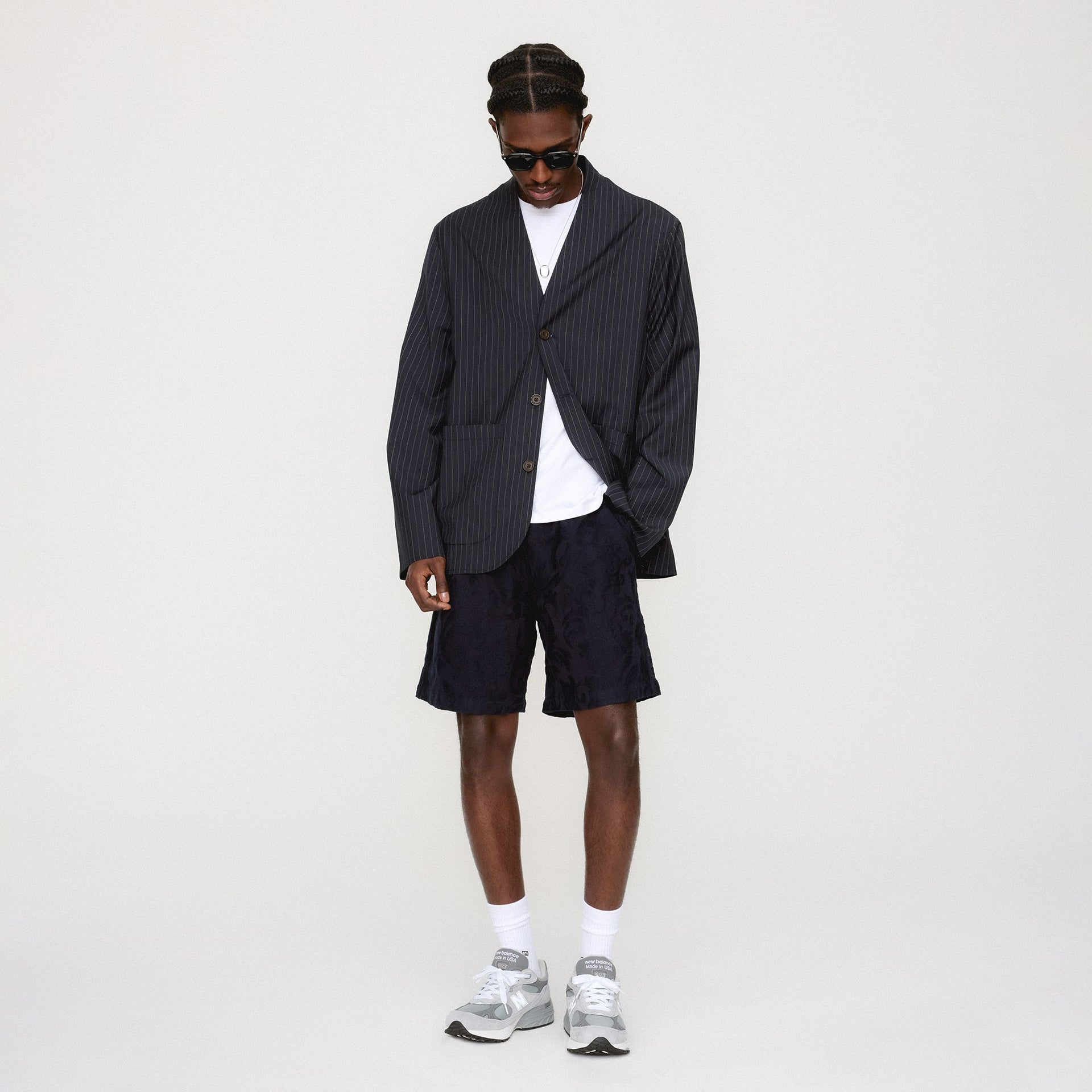 &Kin Tropical Wool Zac Blazer - Admiral PH