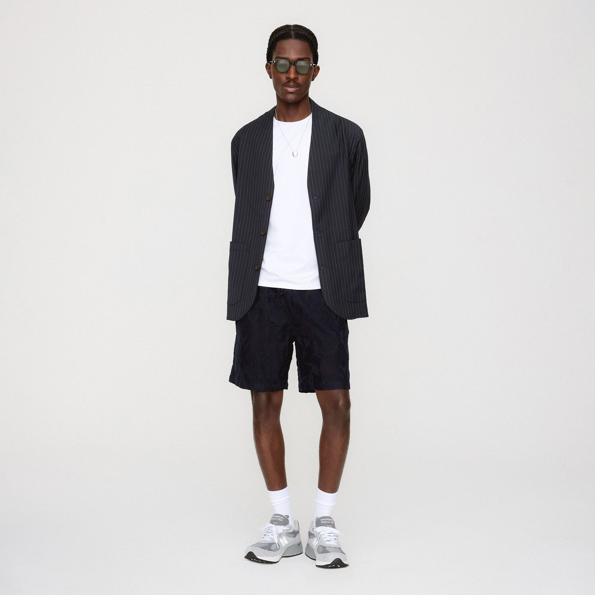 &Kin Tropical Wool Zac Blazer - Admiral PH