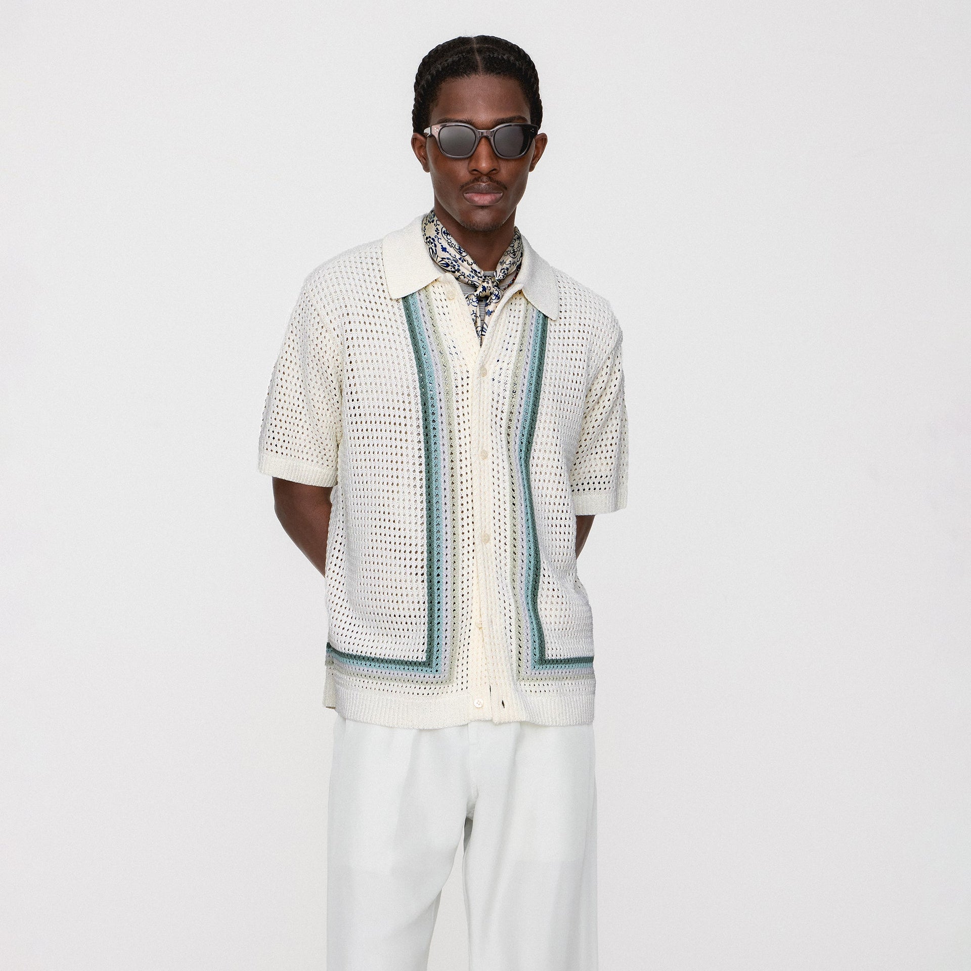 Kith Thompson Crochet Buttondown - Waffle