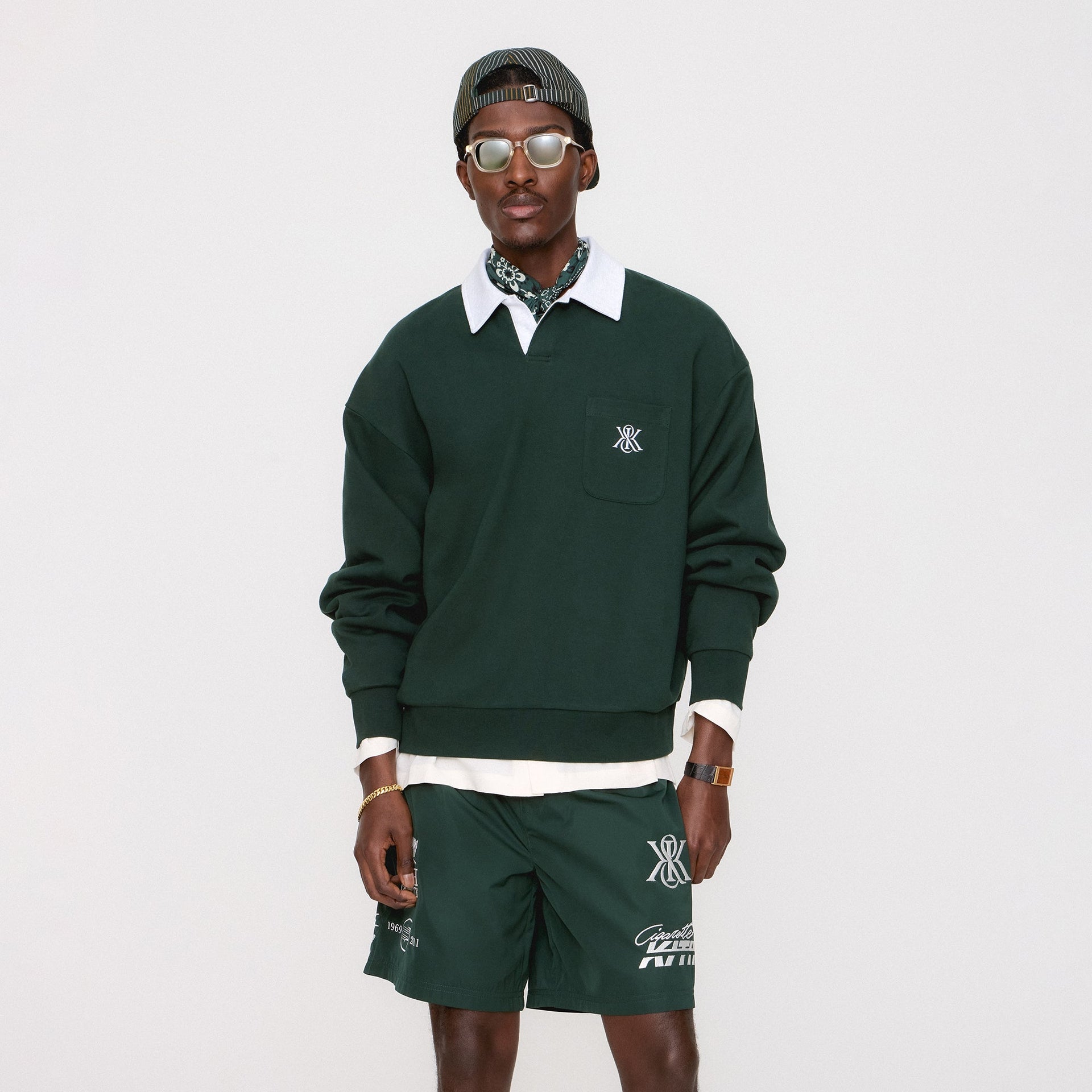 Kith Pegasus Crest Nelson Collared Pullover - Stadium