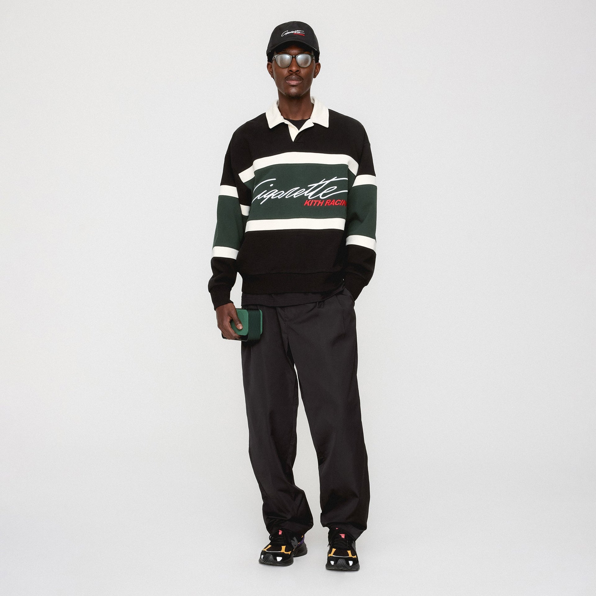 Kith for Cigarette Racing Nelson Rugby - Black