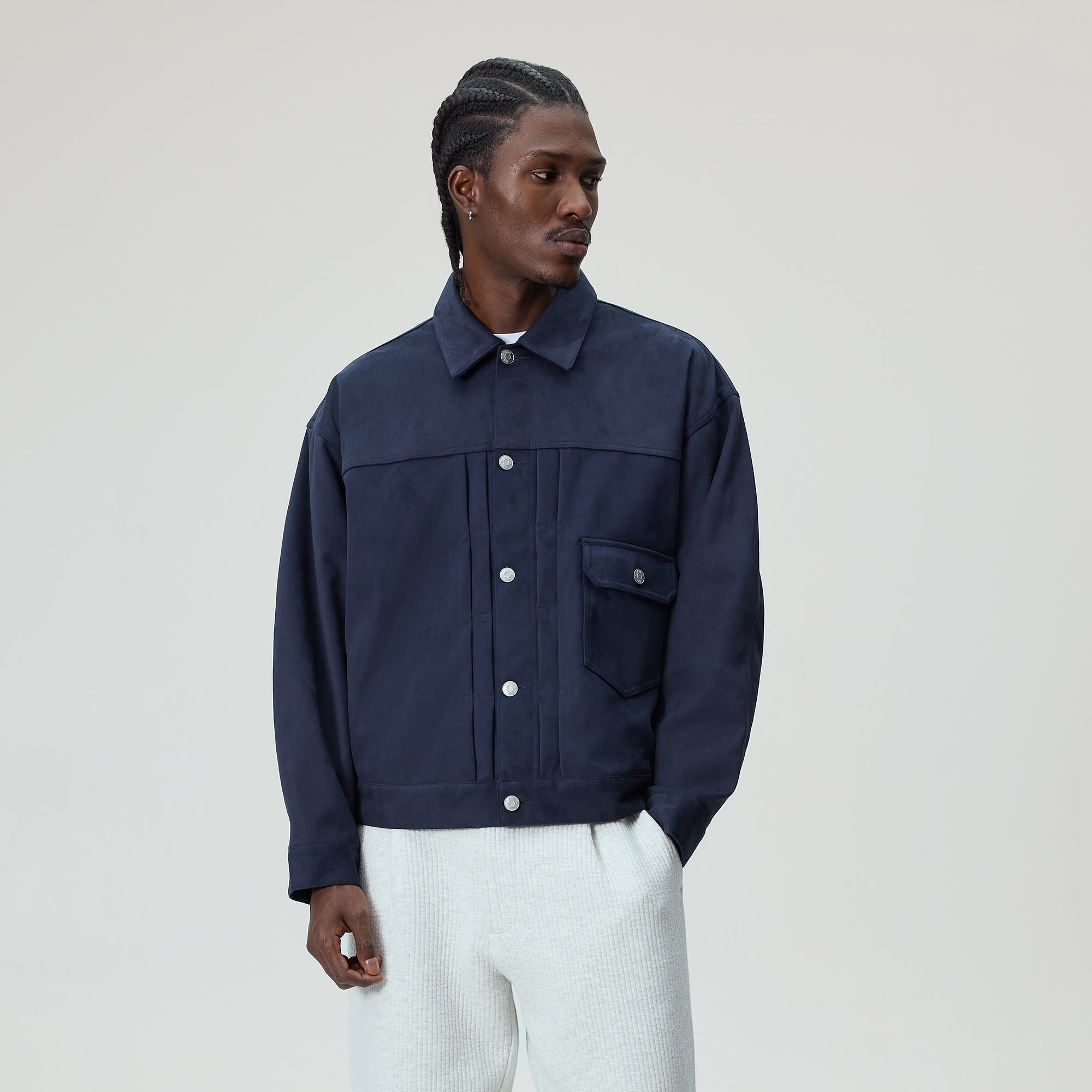 Kith Alonzo Microsuede Jacket - Nocturnal – Kith Canada