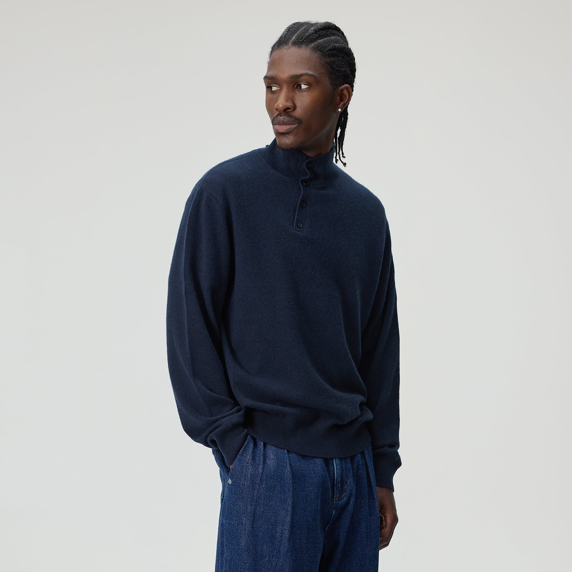 トップス Kith Combo Knit Crewneck Black Kith Tops | Kith Canada