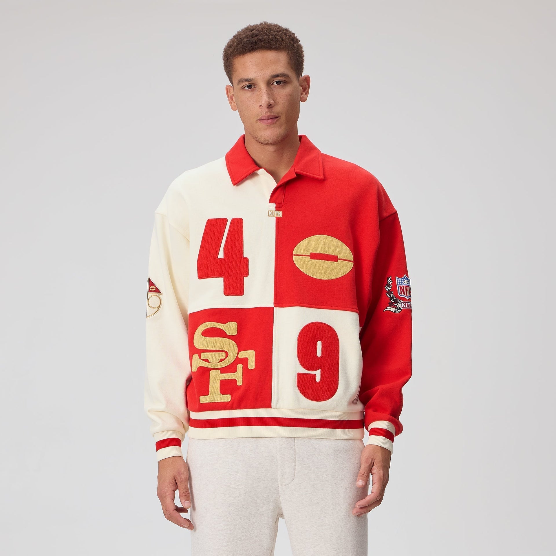 Kith for the NFL San Francisco 49ers Vintage Rugby - Sandrift - PH